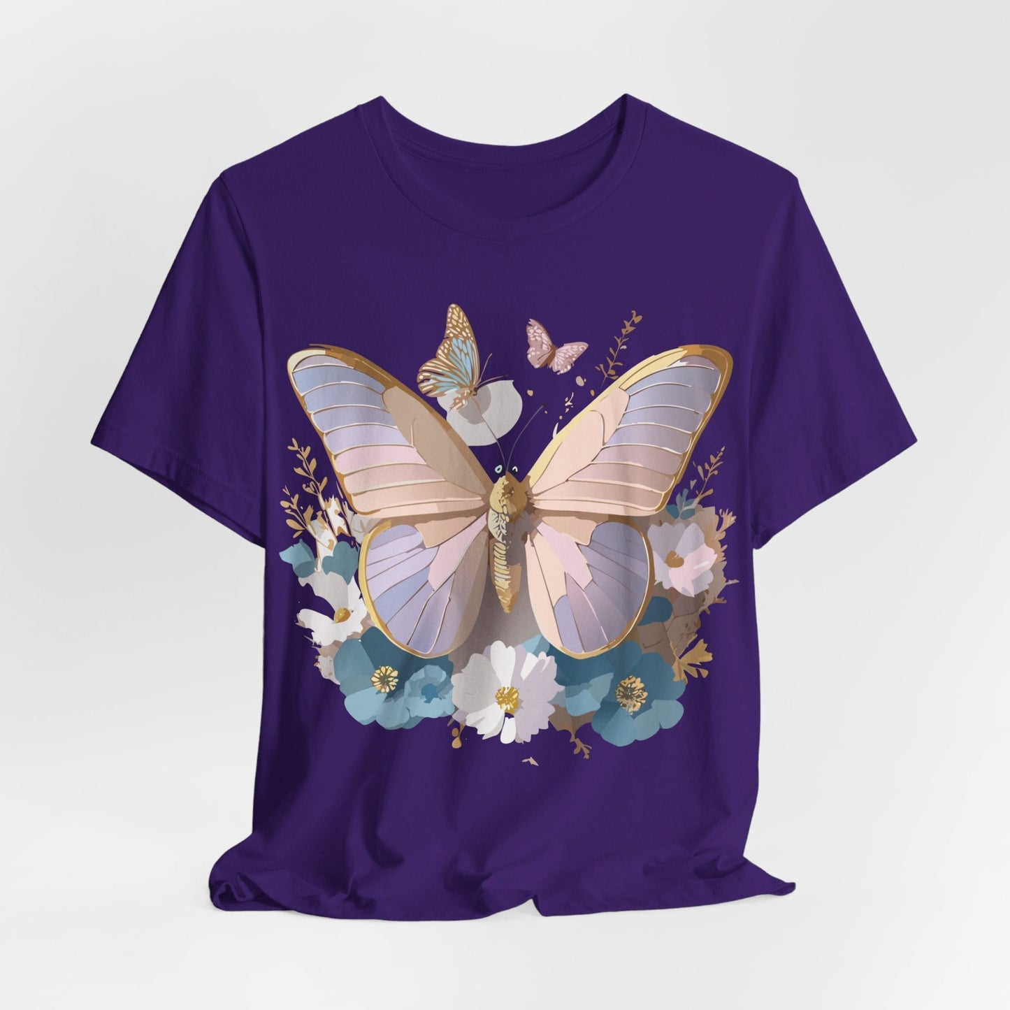 Butterfly Graphic Tee Unisex Short Sleeve Vintage Inspired Artwork Adelpha