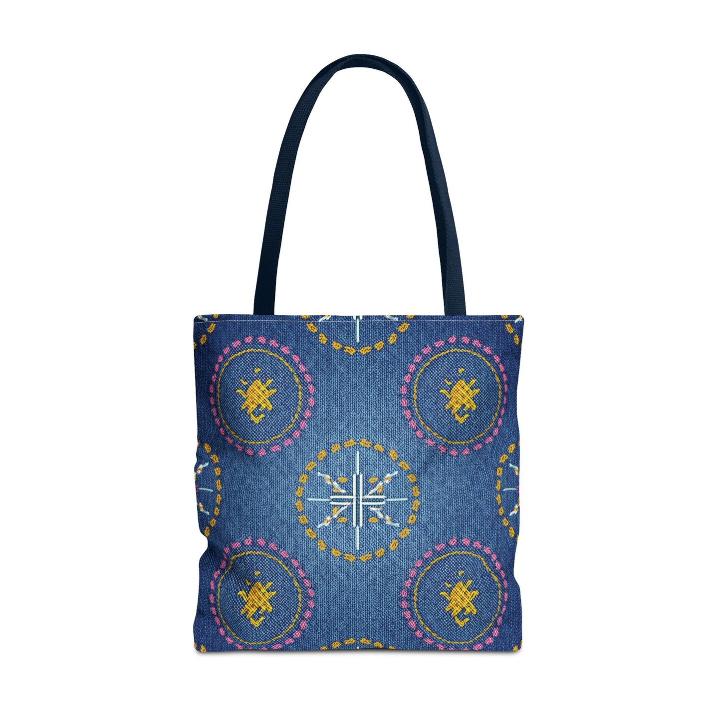 Diwali Graphic Denim Fabric Imitation Print Unisex Canvas Bag Poly Spun 3 Sizes Tote Bag 205-3