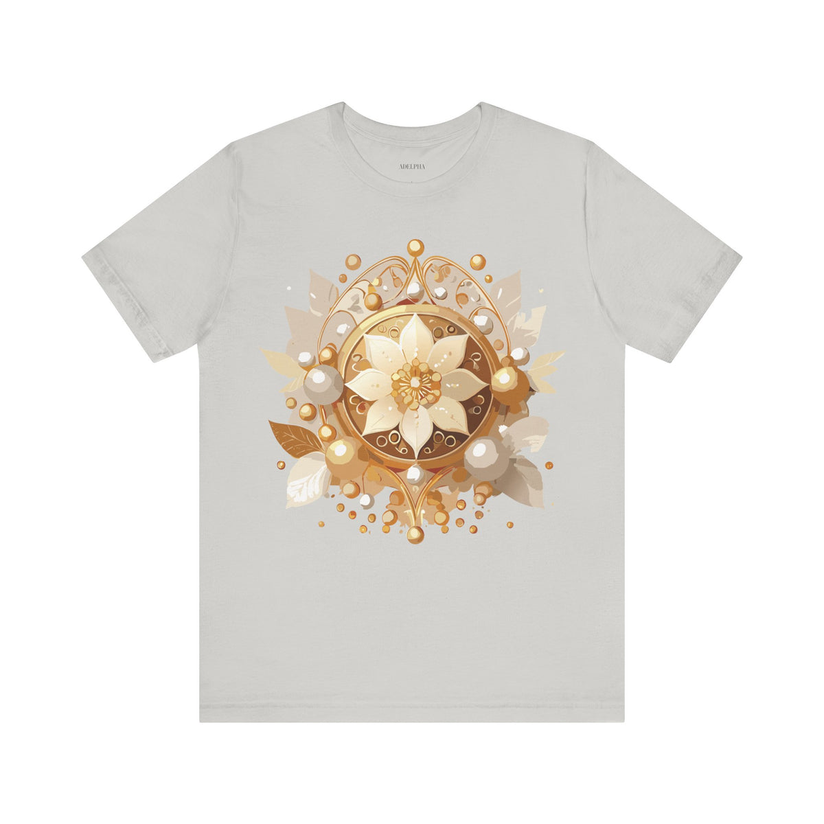 Jewelry Graphic Unisex Cotton Bella+Canvas Tee with Art Design n131
