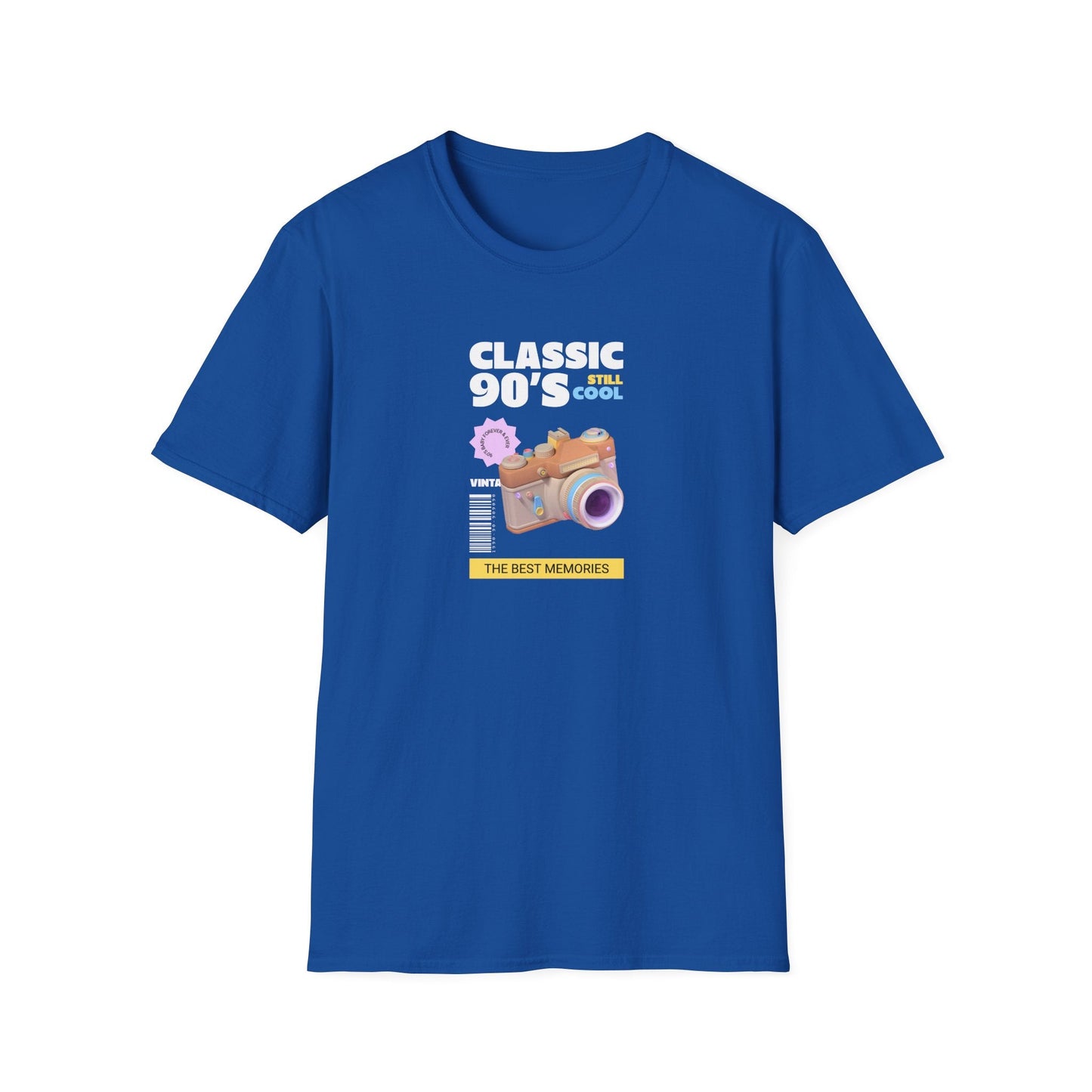 90s Camera T-Shirt Classic 90s Cool Unisex Cotton Retro Photography Tee