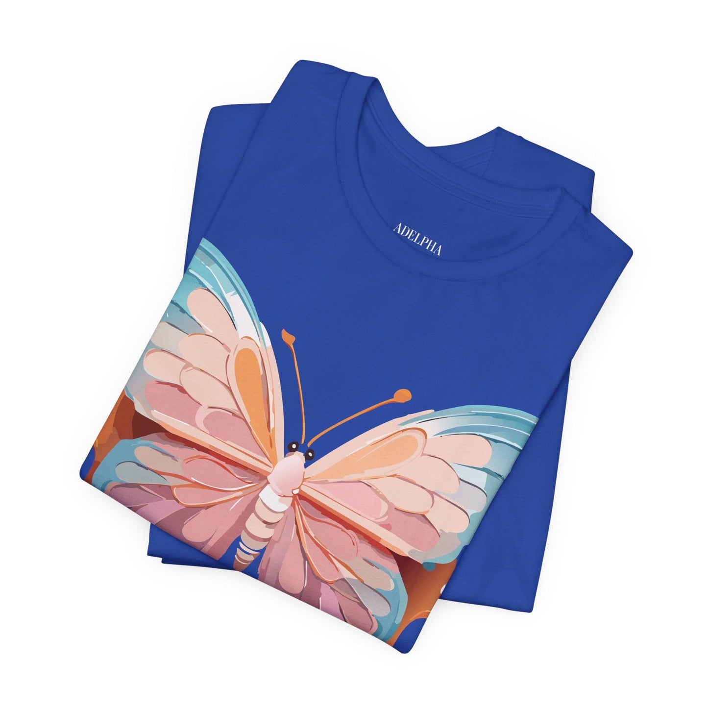 Butterfly Graphic Unisex 100 Cotton Lightweight Vintage Design Jersey Tee 86