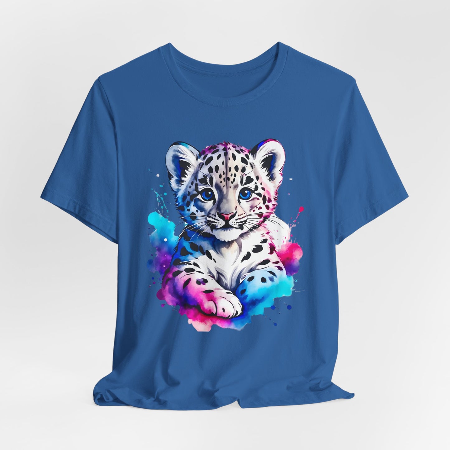 Baby Leopard Shirt, Cute Leopard Tee Shirt, Animal T-Shirt, Gepard Top, Animal Tees, Art Design T-Shirt, Graphic Tee