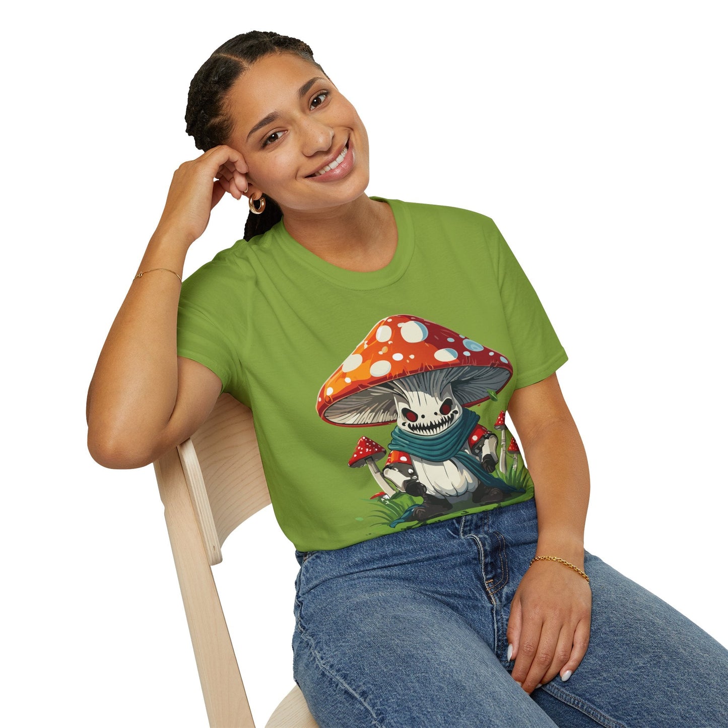 Unisex Mashroom T Shirt Funny Fungus Inspired Design Gildan Softstyle 64000 Tee Shirt