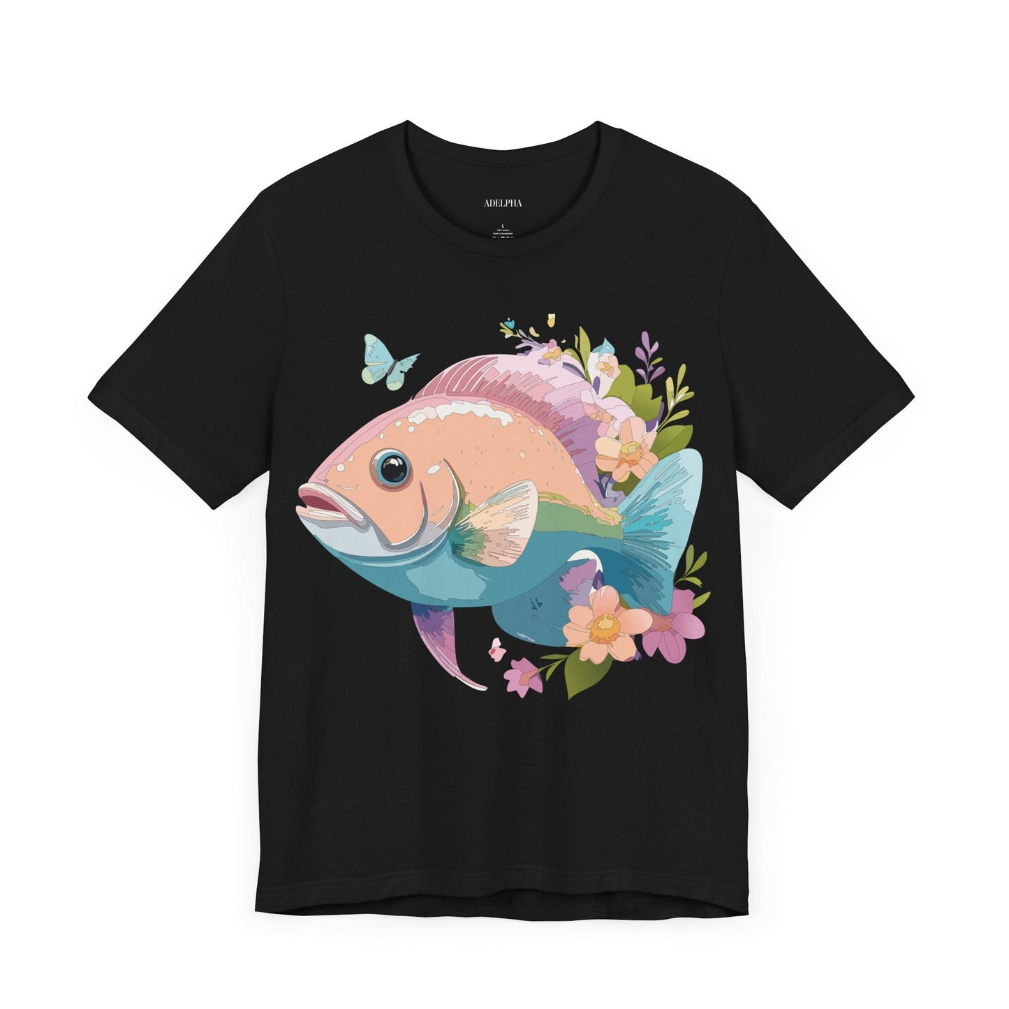 Fish Graphic Unisex 100 Cotton Vintage Artwork Tee 1