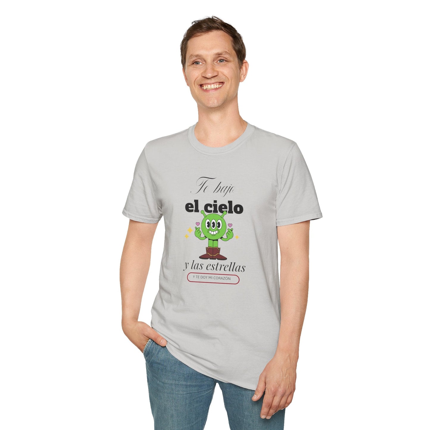 TShirt  Spanish Te llevo el cielo y las estrellas Cute Cactus Graphic
