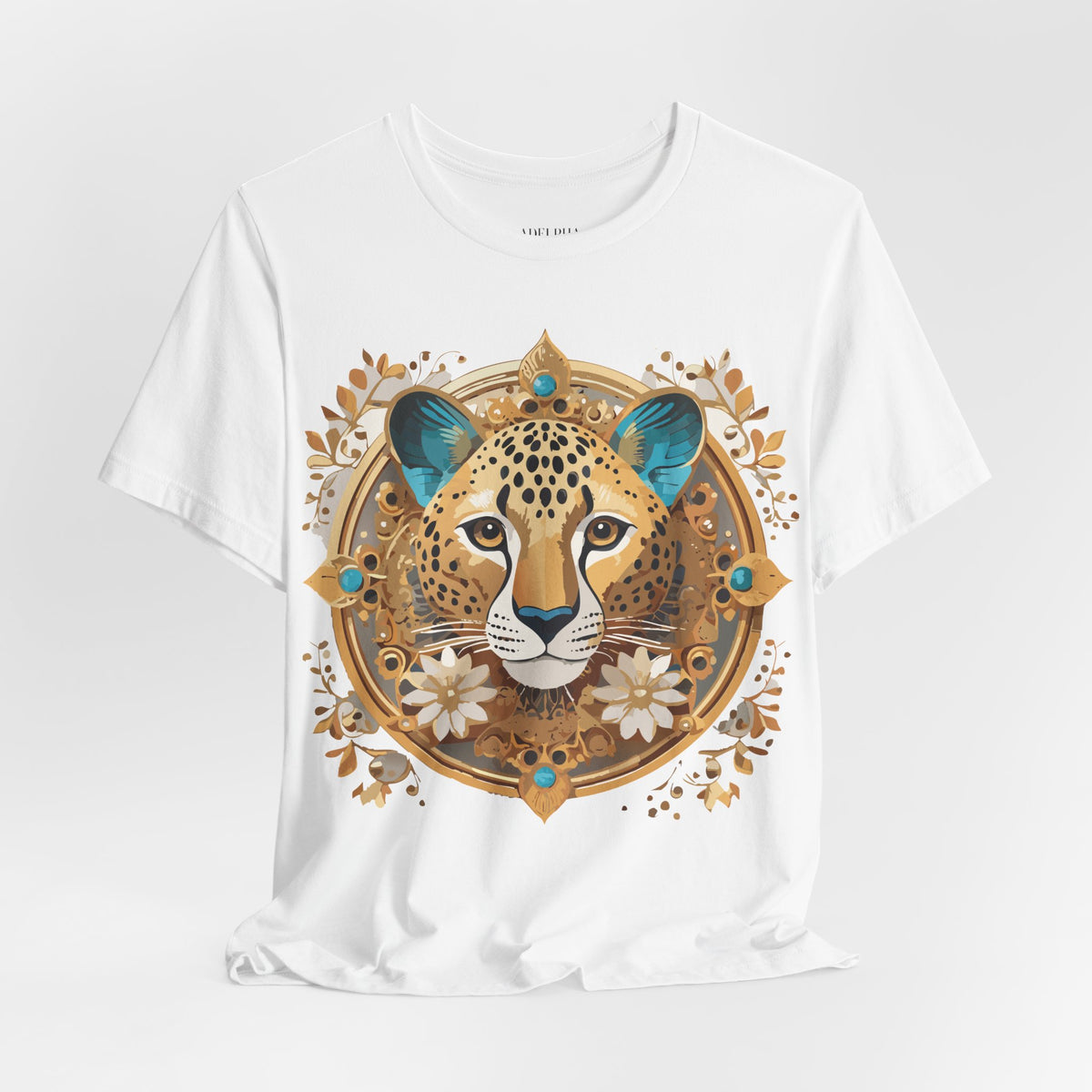 Medallion Graphic Unisex Cotton Bella+Canvas Tee with Art Design d53