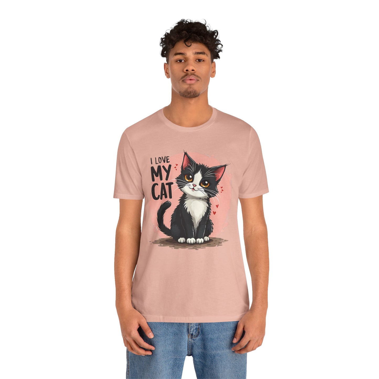 I Love My Cat Shirt, Cat Tee Shirt, Funny Kitty T-Shirt, Kitty Top, Animal Tees, Funny Animal T-Shirt, Graphic Tee