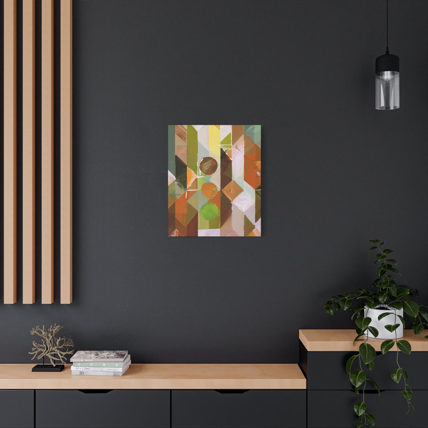 Abstract Geometric Painting Print Canvas 20x24,20x30,24x30 24x32,24x36,30x40 32x48,36x48,40x60 Pine-Wood Inner Frame ABS-56