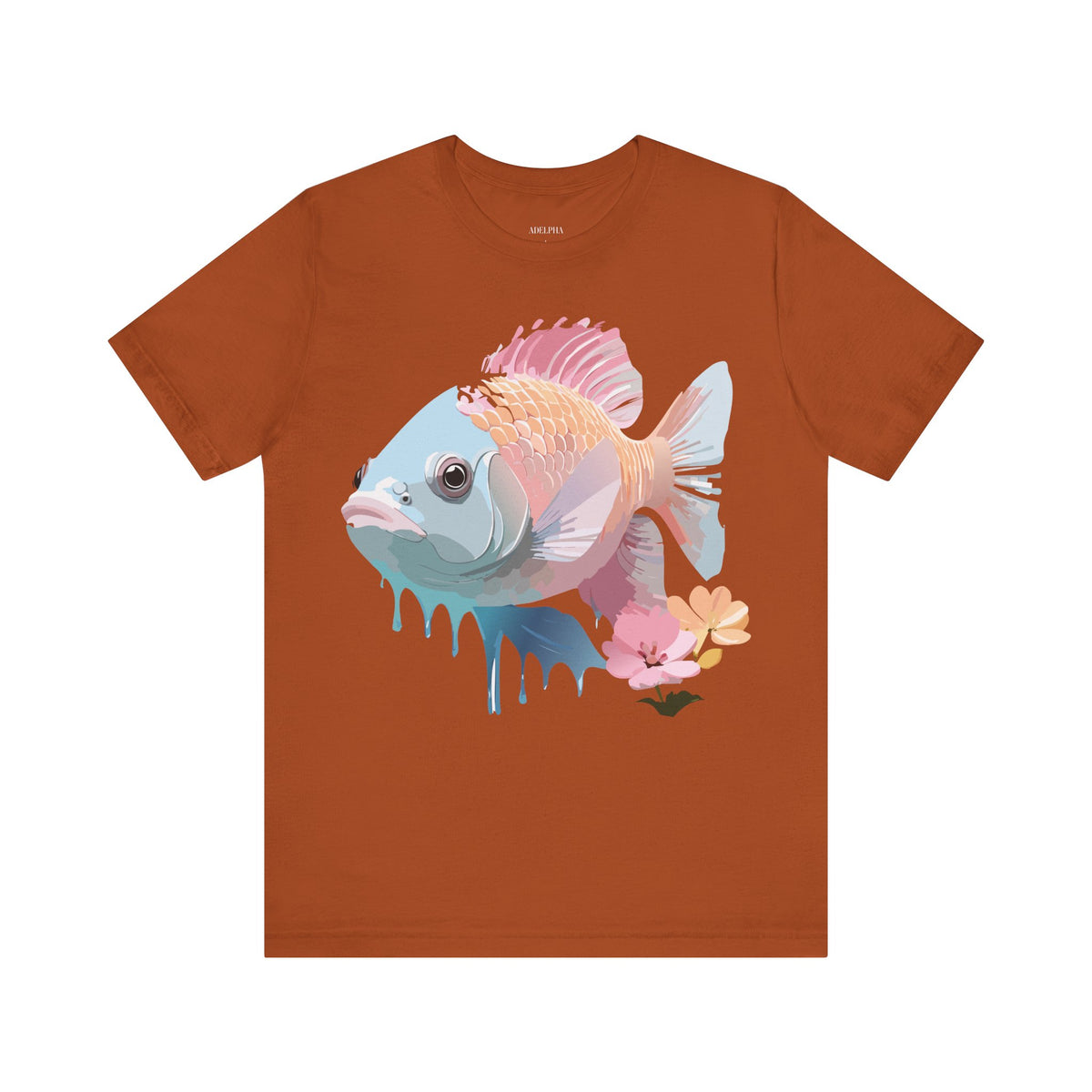 Fish Graphic Design Tee Bella+Canvas Unisex 100 Cotton Tee Shirt a104