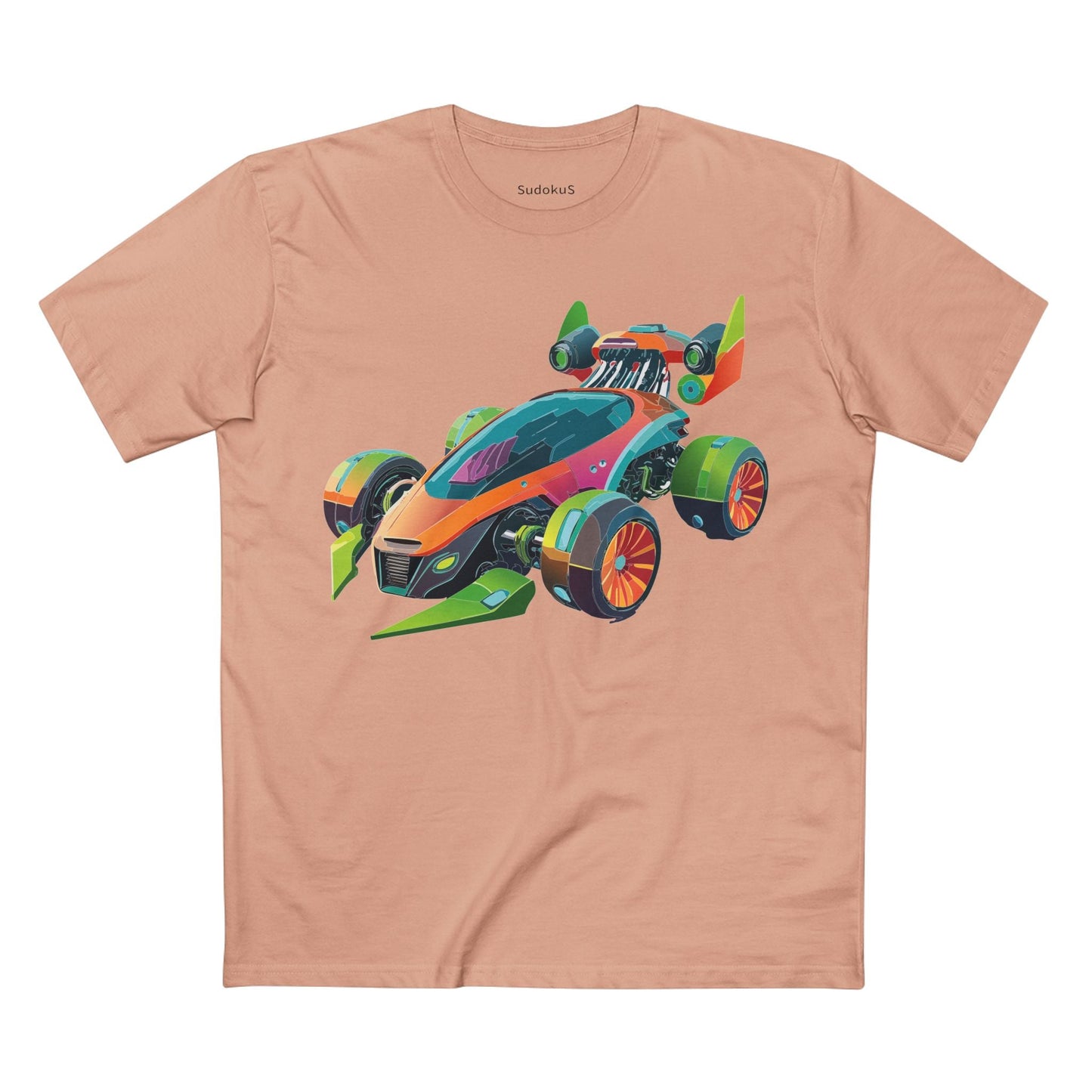 Car Graphic Unisex 100 Cotton Staple Tee 21