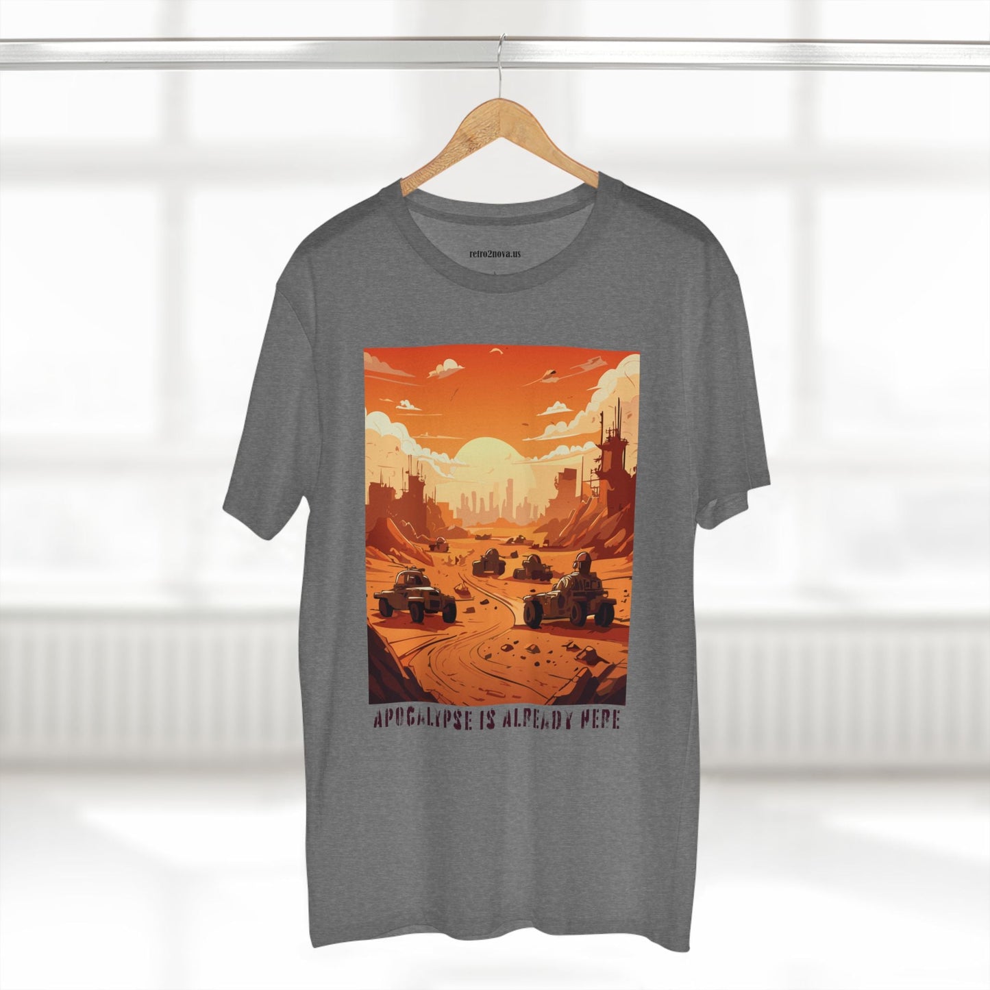 Retro2Nova Cataclysm Doomsday Unisex Premium Cotton Tee With Original Art Design