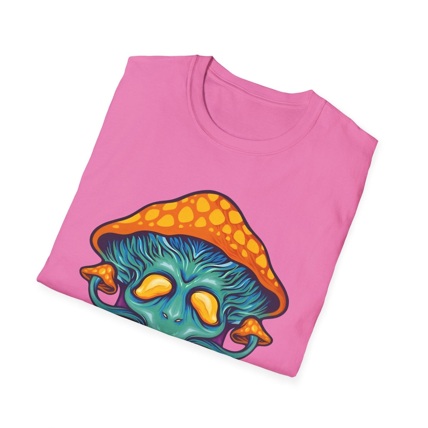 Mashroom T Shirt Unisex Funny Mushroom Design Tee 100 Percent Cotton Softstyle Collection