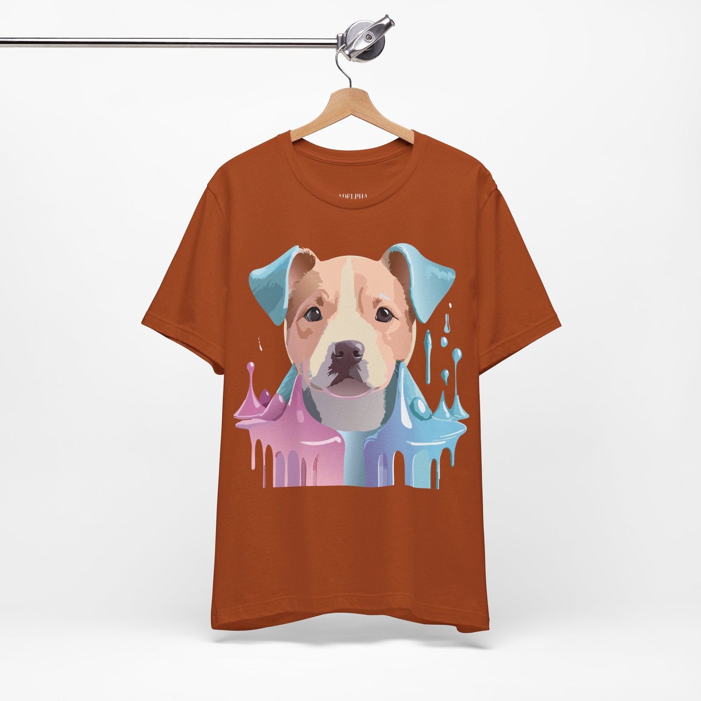 Unisex Dog Graphic Tee With Vintage Inspired Artwork By Adelpha Short Sleeve Shirt