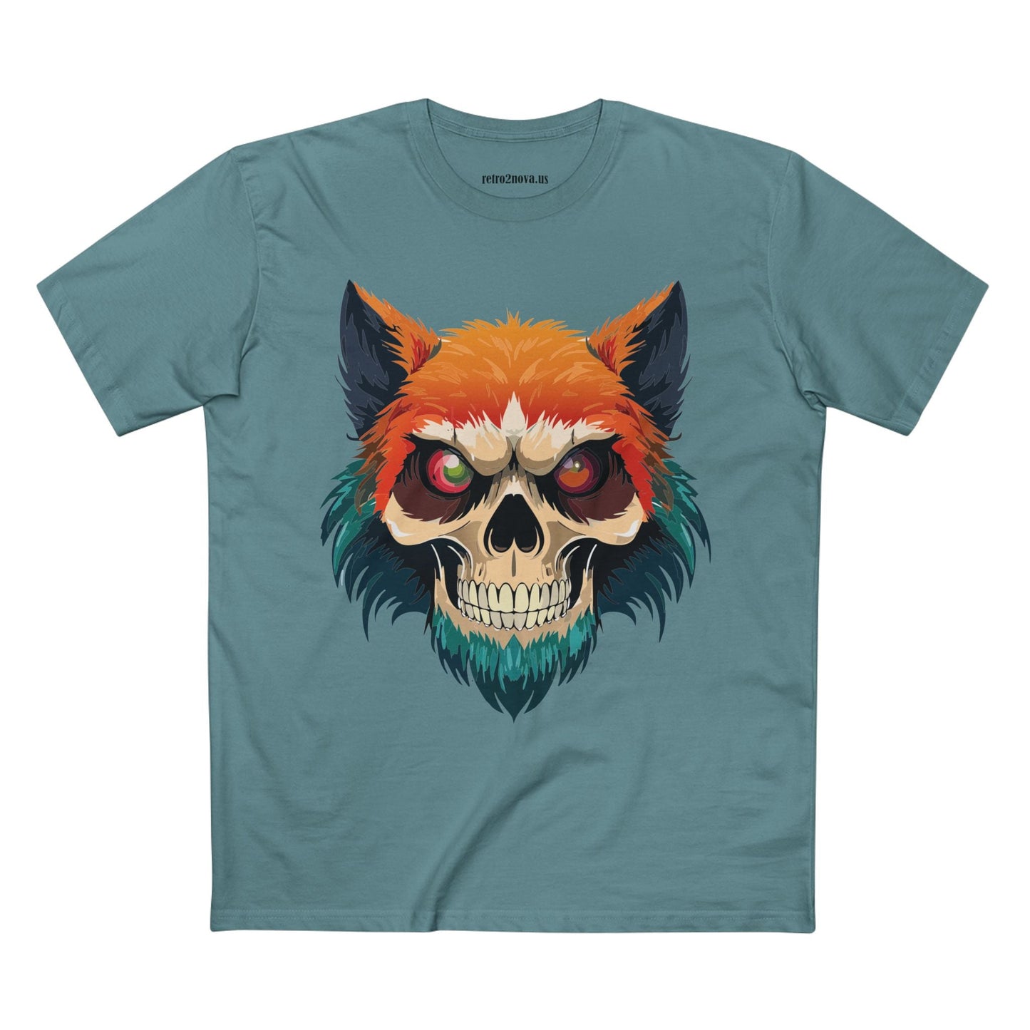 Skull Shirt Unisex Skeleton Tee Original Art By Retro2Nova Premium Cotton Tee Art Collection