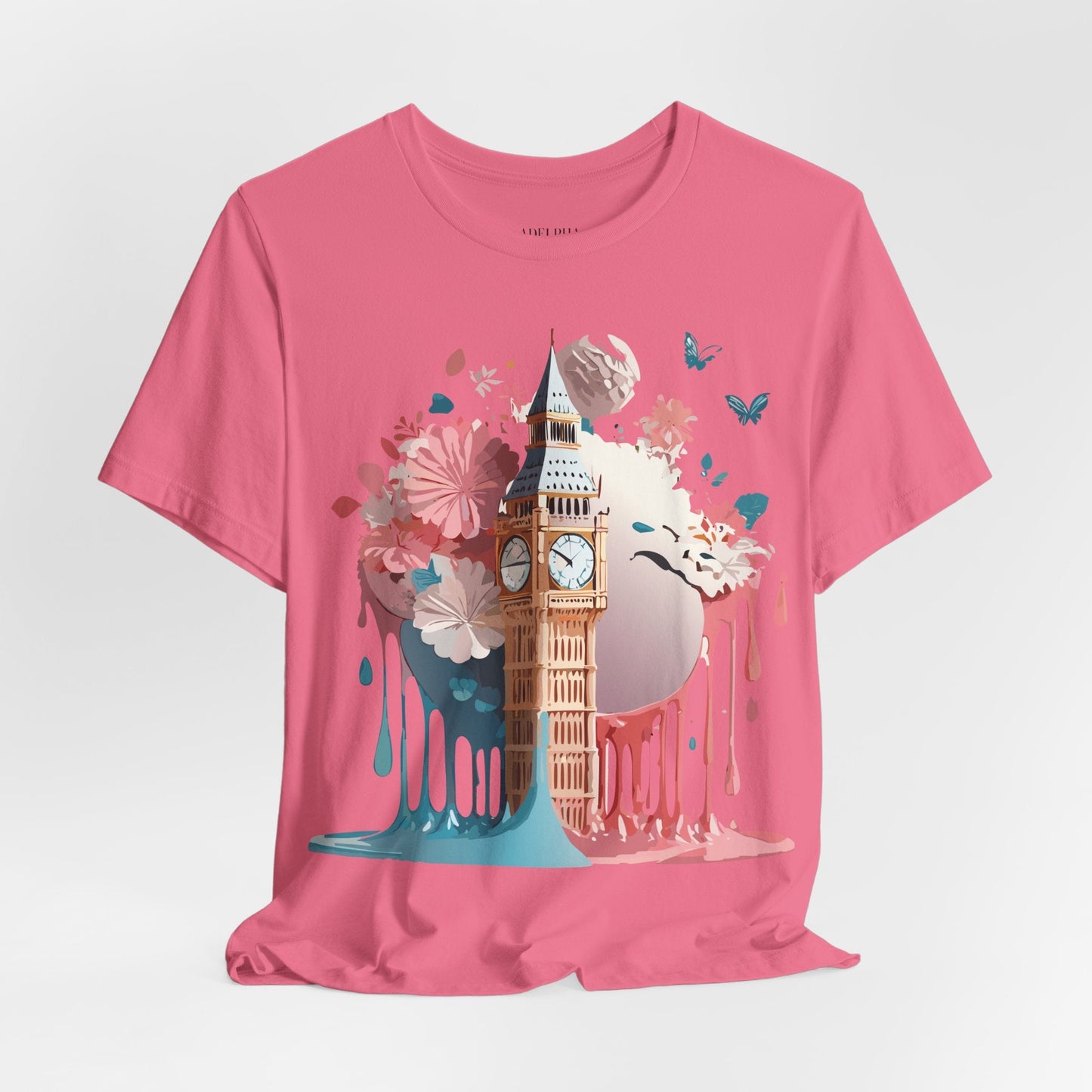 London Tourist Shirt Graphic Tee Unisex Vintage Inspired Artwork By Adelpha Original Collection