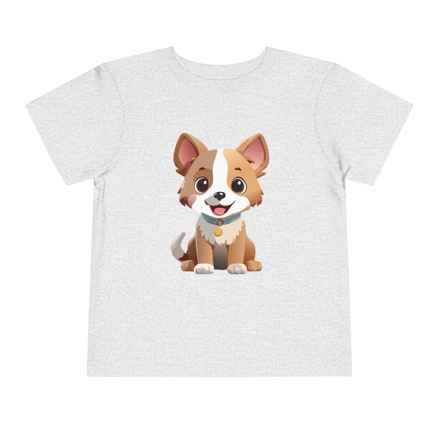 Bonita camiseta de manga corta para niños pequeños con diseño de cachorro: regalo adorable para amantes de las mascotas (2 a 5 años)