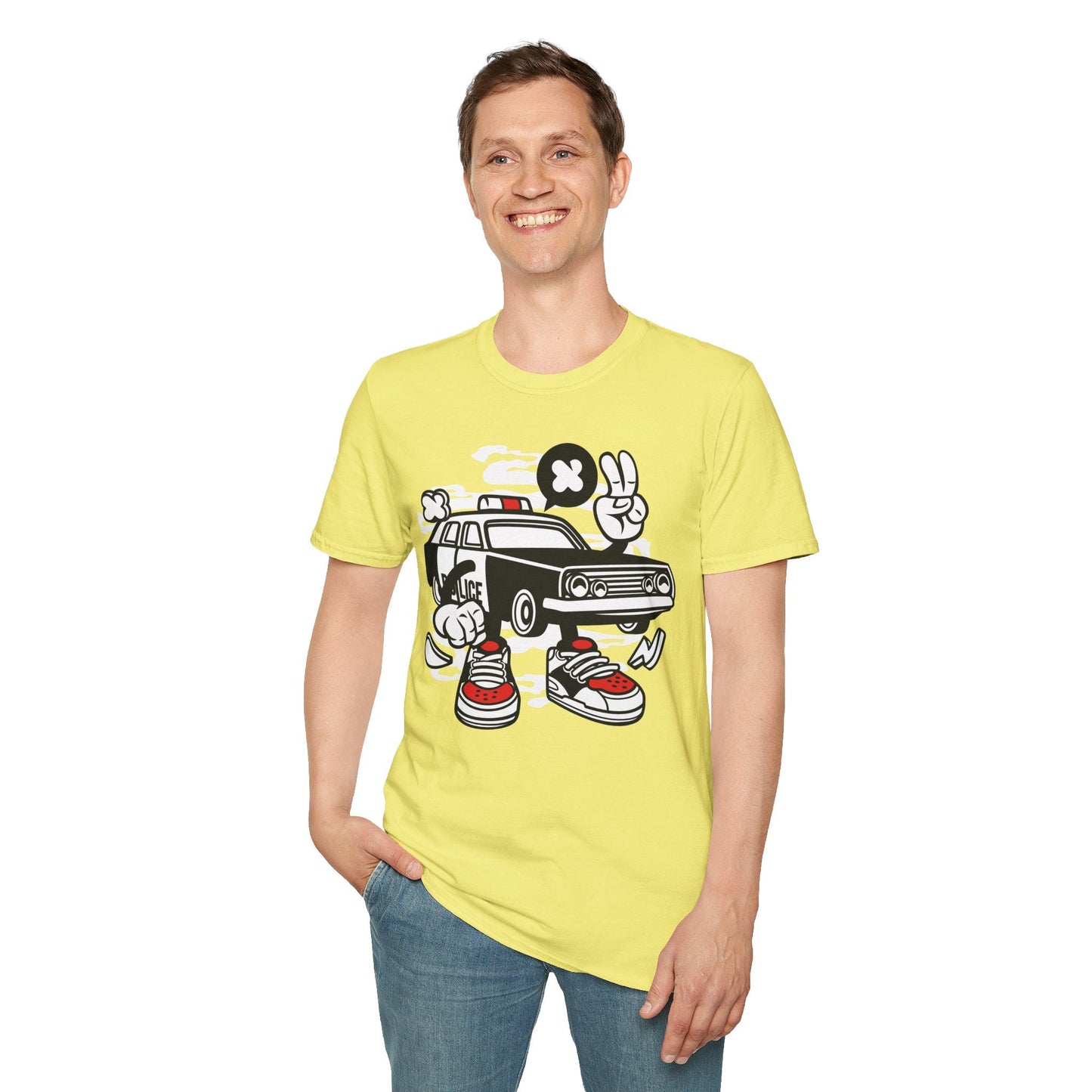 Cartoon T Shirt Animation Tee Funny Unisex Gildan Softstyle 64000 Cotton Tee Comfort
