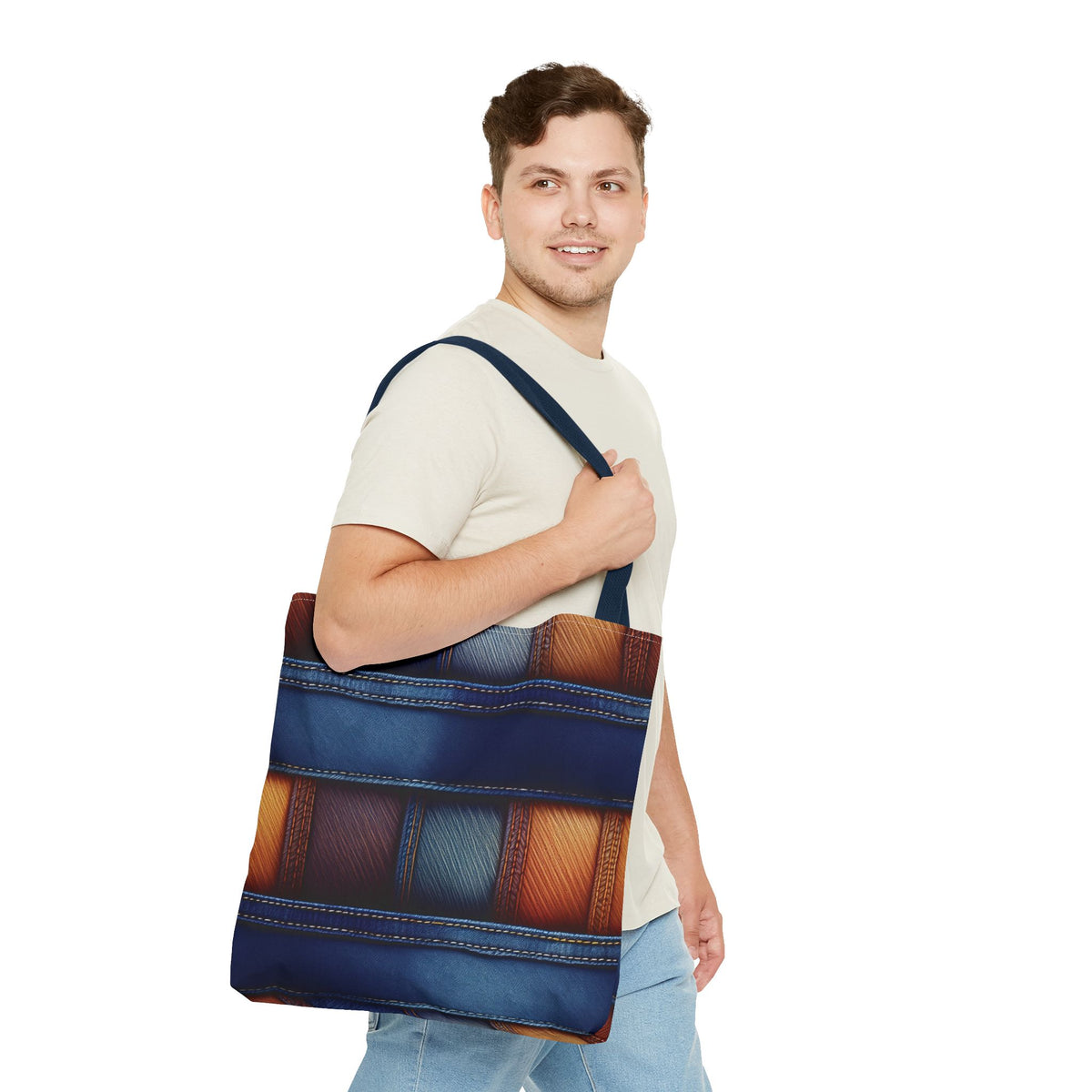 Denim Canvas Bag, Tote Bag Denim