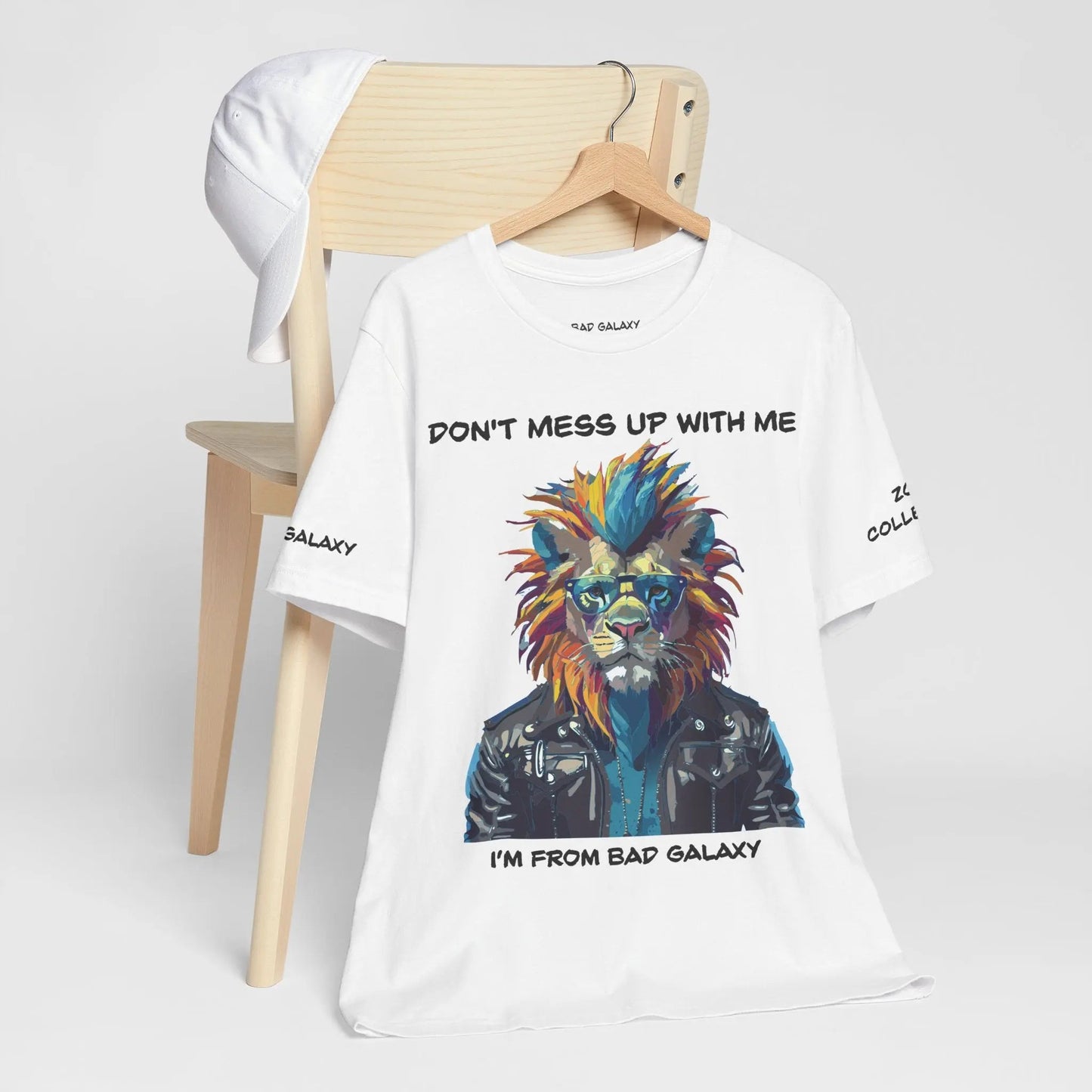 Bad Galaxy Animal T Shirt 100 Percent Cotton Eco Friendly Ink USA Printed Durable Stitching