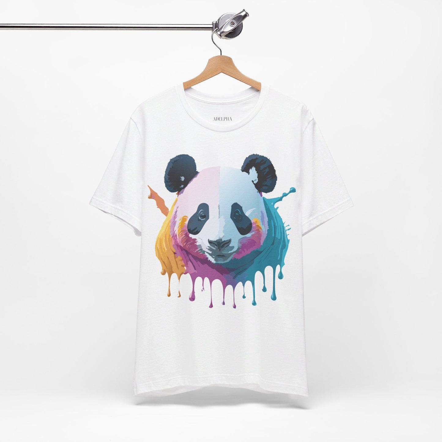 Panda Shirt Unisex Graphic Tee Vintage Inspired Artwork By Adelpha Jersey Short Sleeve