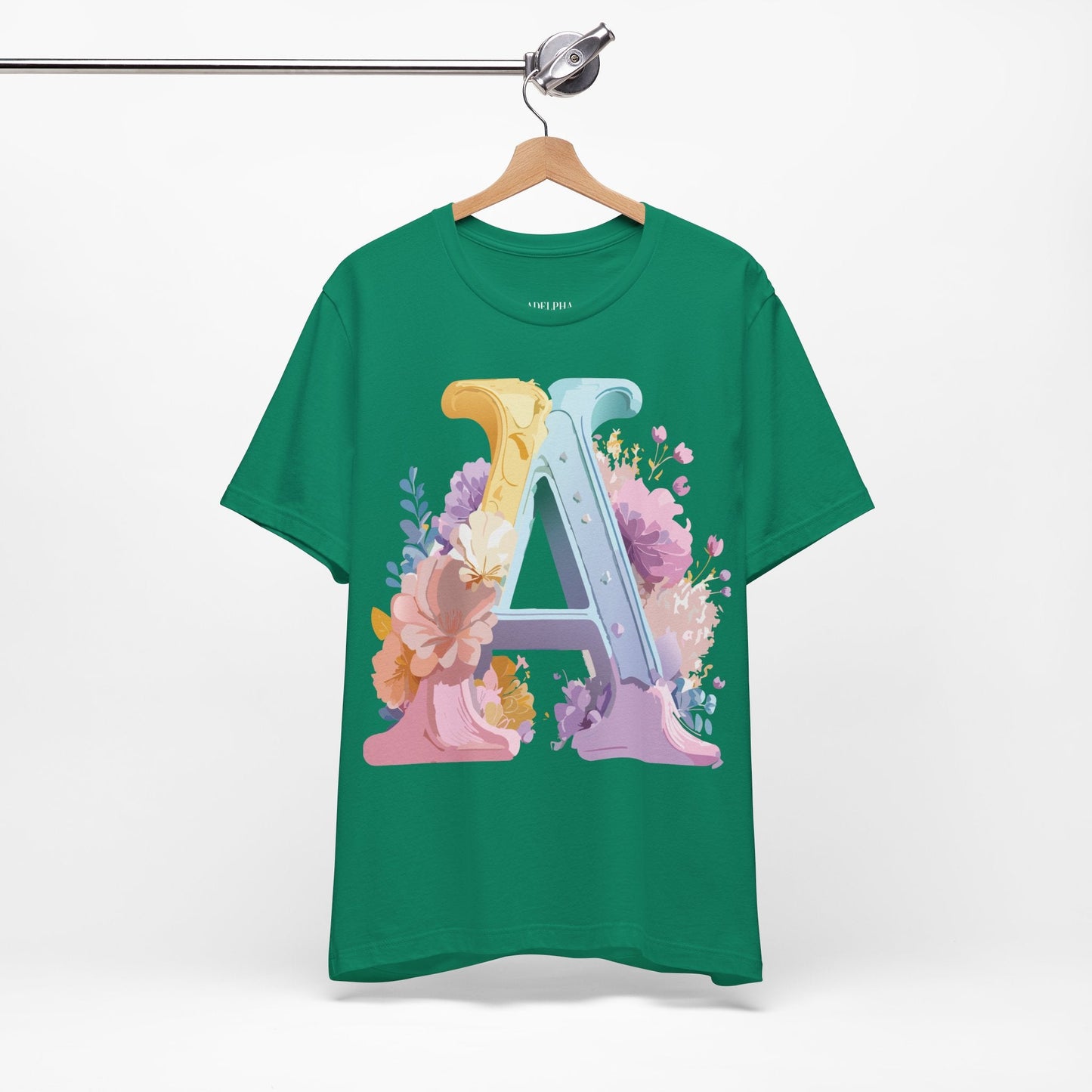 Letter A Shirt Unisex Graphic Tee With Vintage Inspired Adelpha Artwork For Everyday Wear
