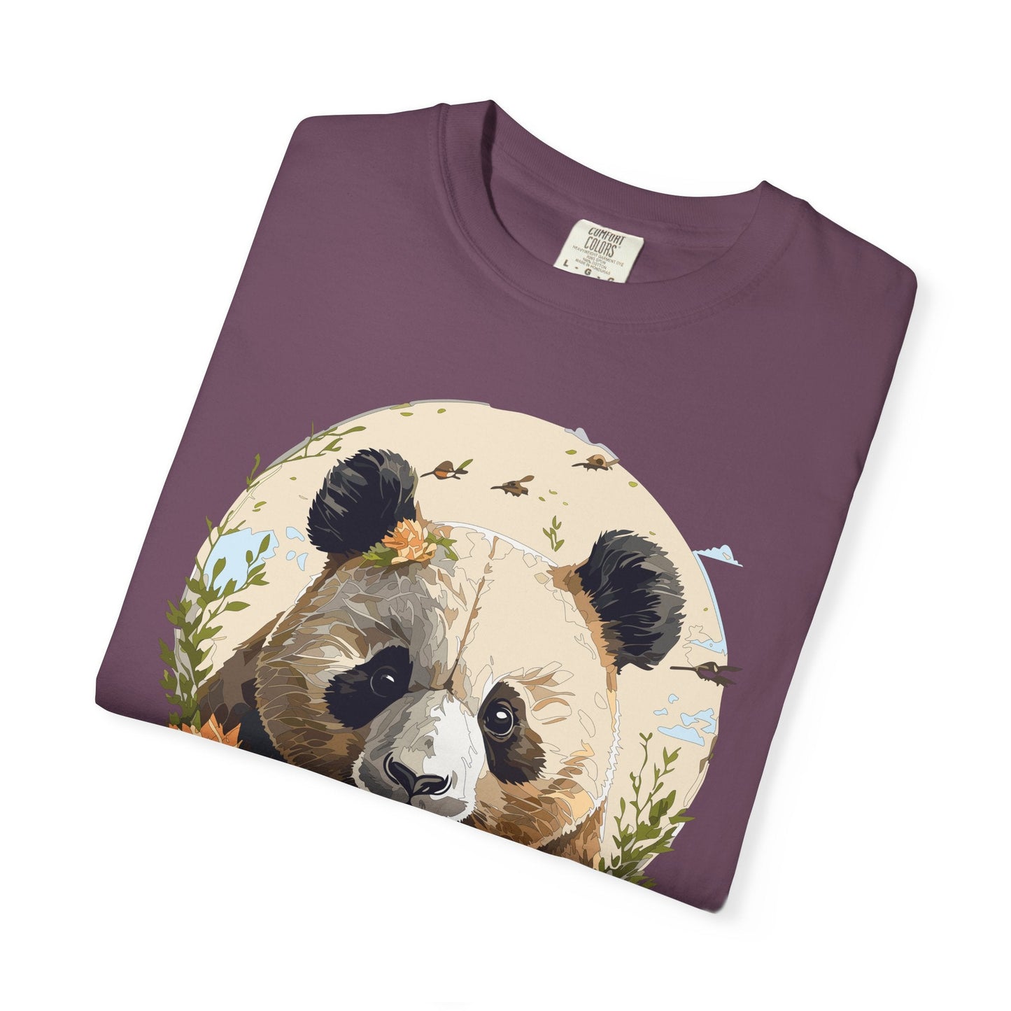 Panda Portrait Graphic T-Shirt Unisex Cotton Floral Animal Art Tee p9