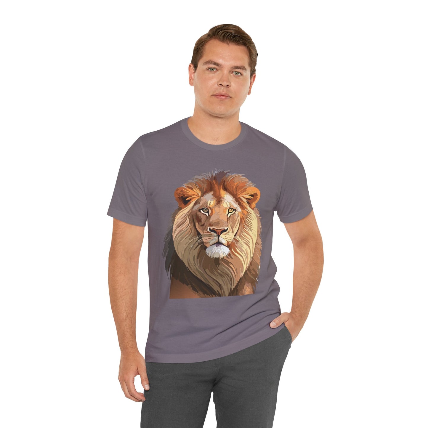 Unisex Animal Graphic Tee Shirt With Wild Animals Art Design For Everyday Wear Casual