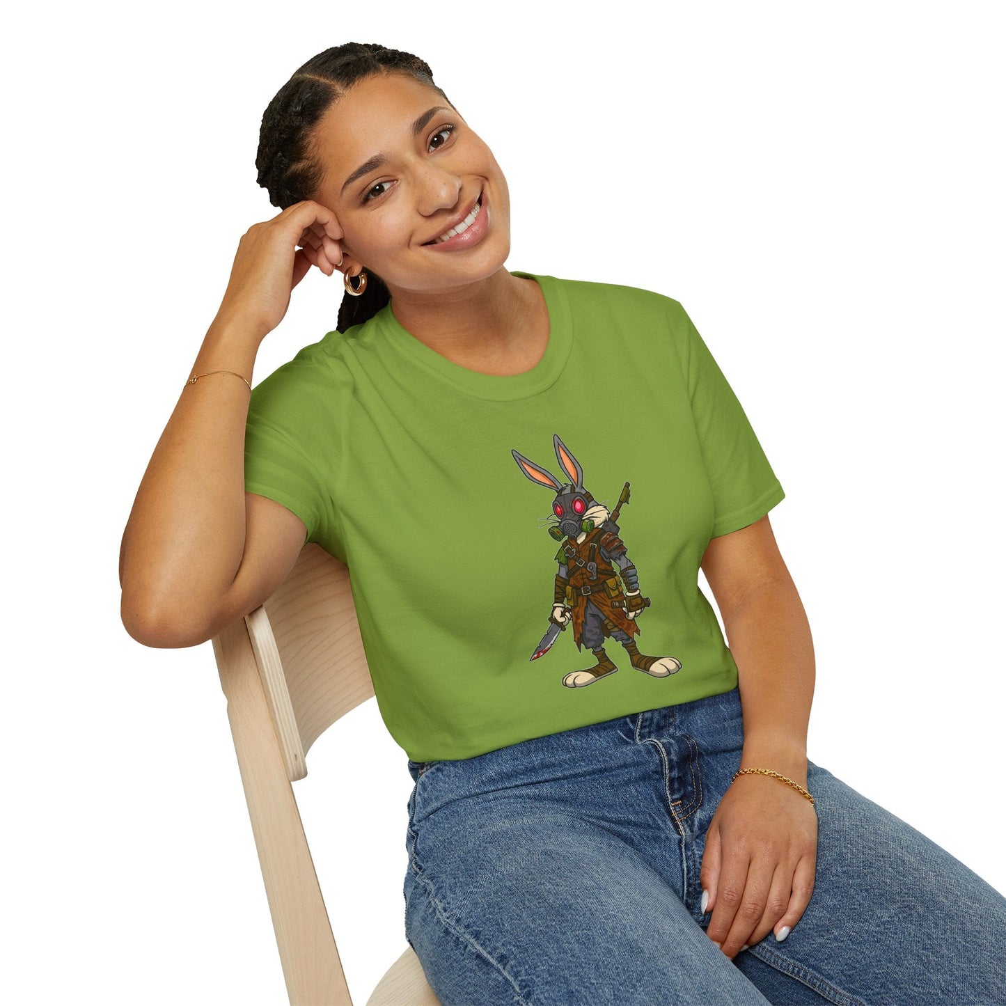 Bugs Bunny T Shirt Unisex Cartoon Tee 100 Percent Cotton Softstyle 64000 With Classic Animation Art