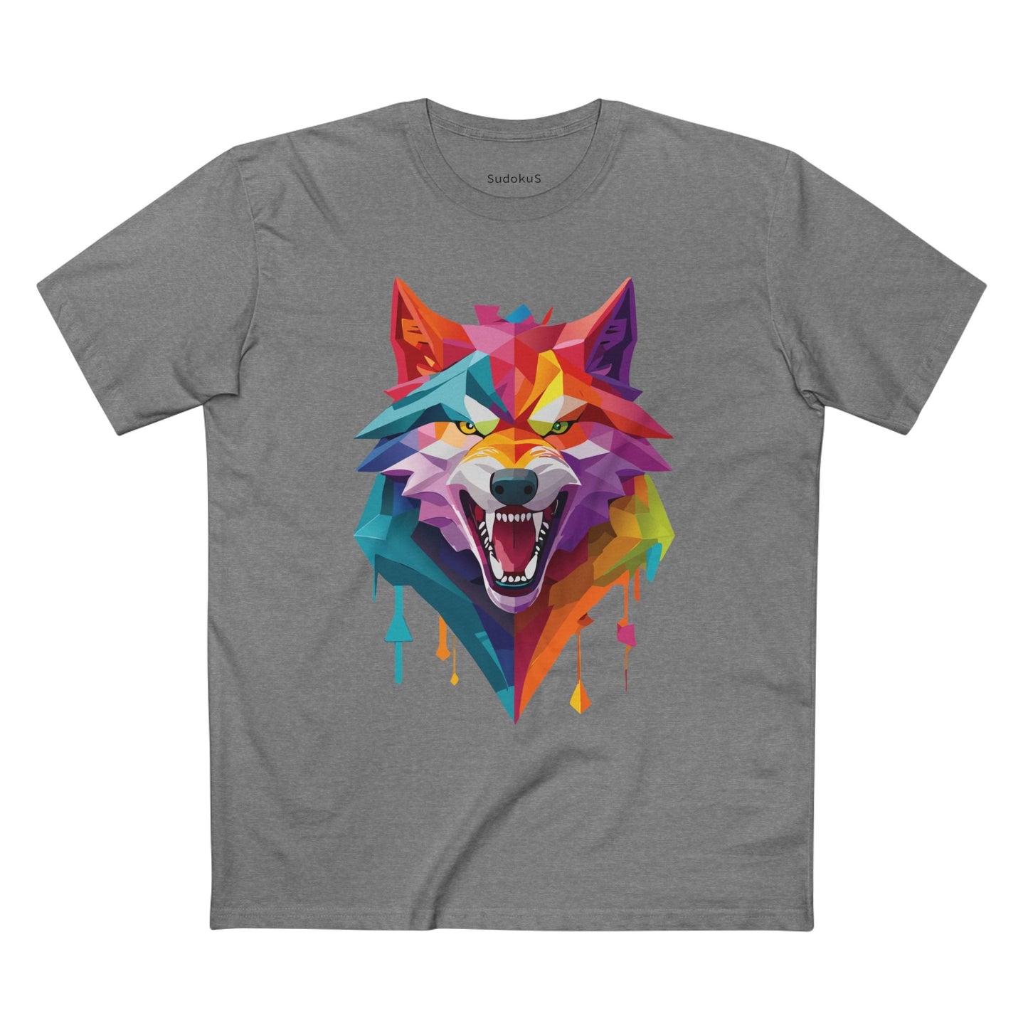 Wolf Graphic Unisex 100 Cotton Staple Tee with Animal Design Artwork 19