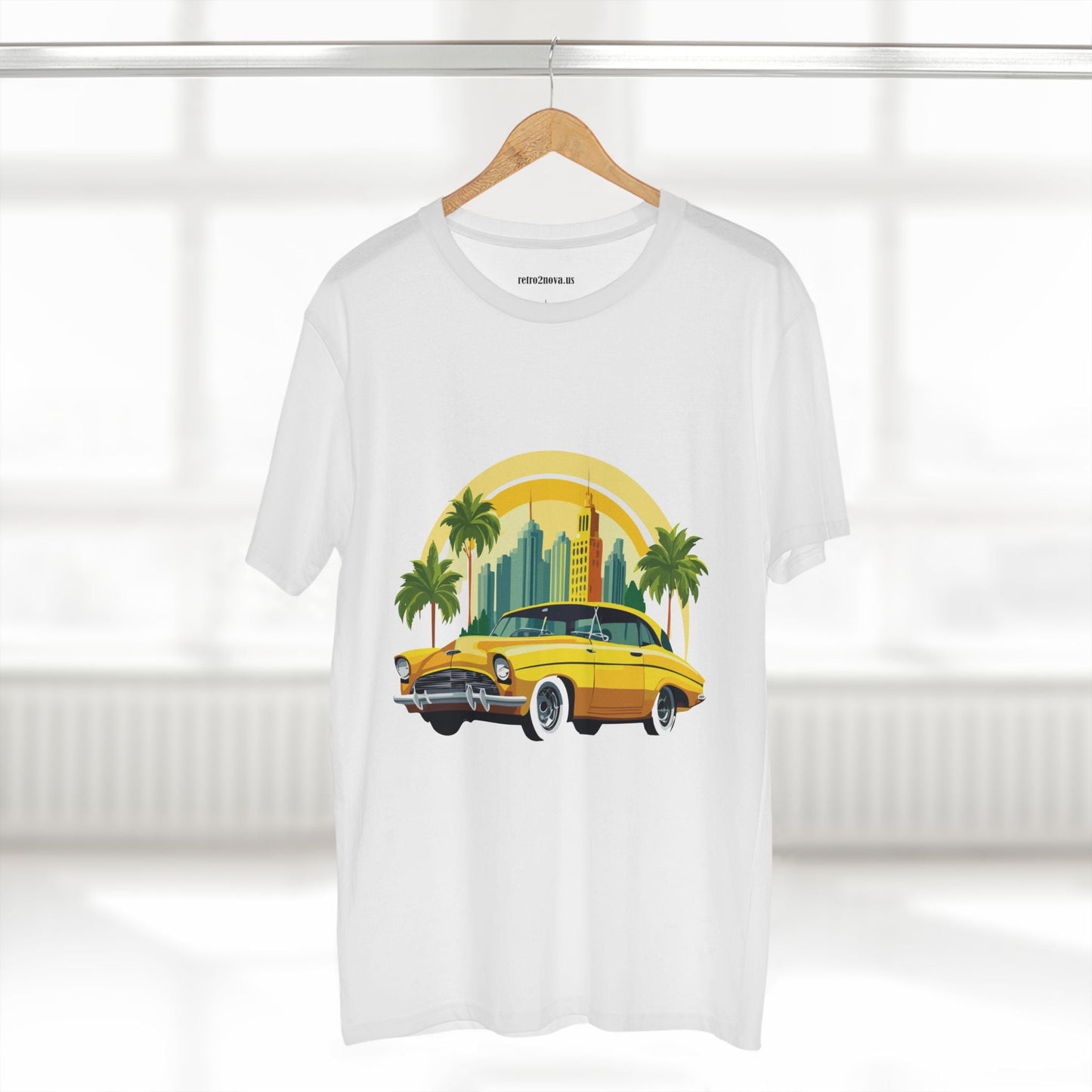 Retro Car Shirt Vintage Car Shirt Unisex Premium Cotton Tee With Original Art Design RC 24