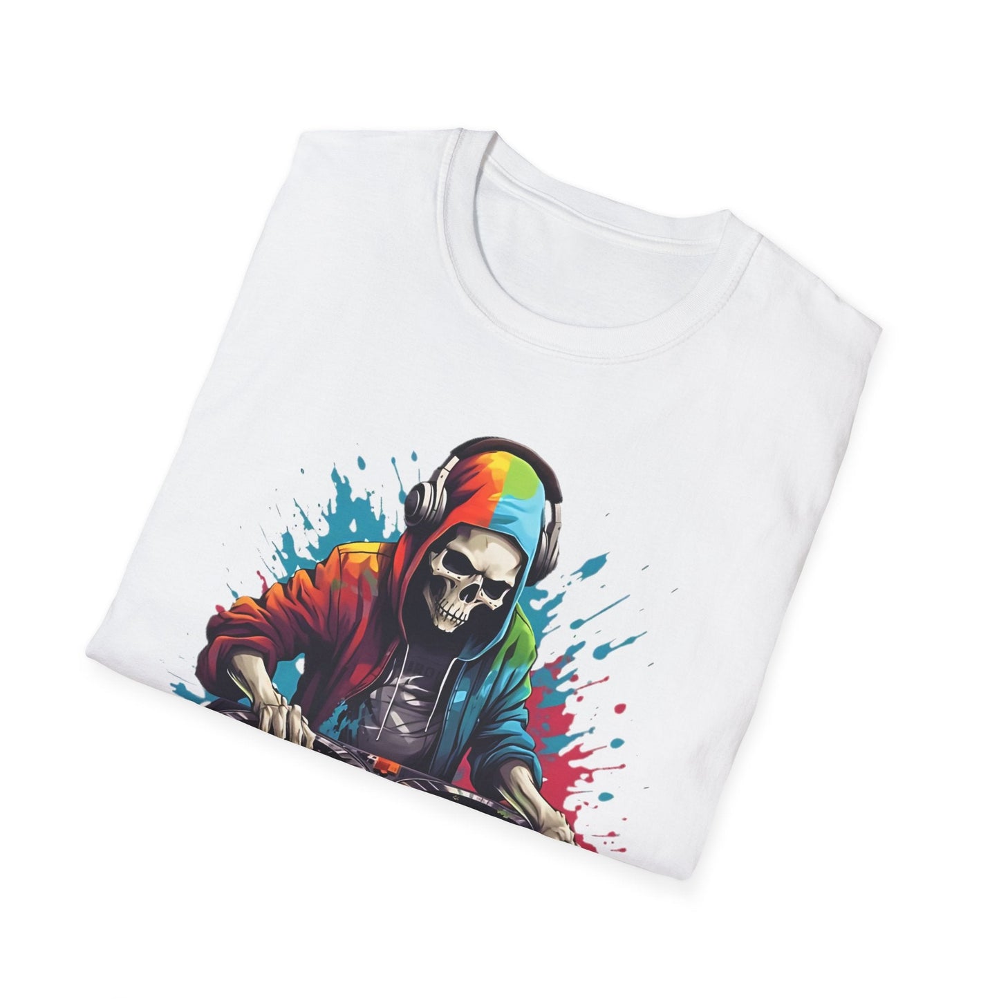 Skull Graphic Unisex Cotton T-shirt with Skeleton Artwork Design 8