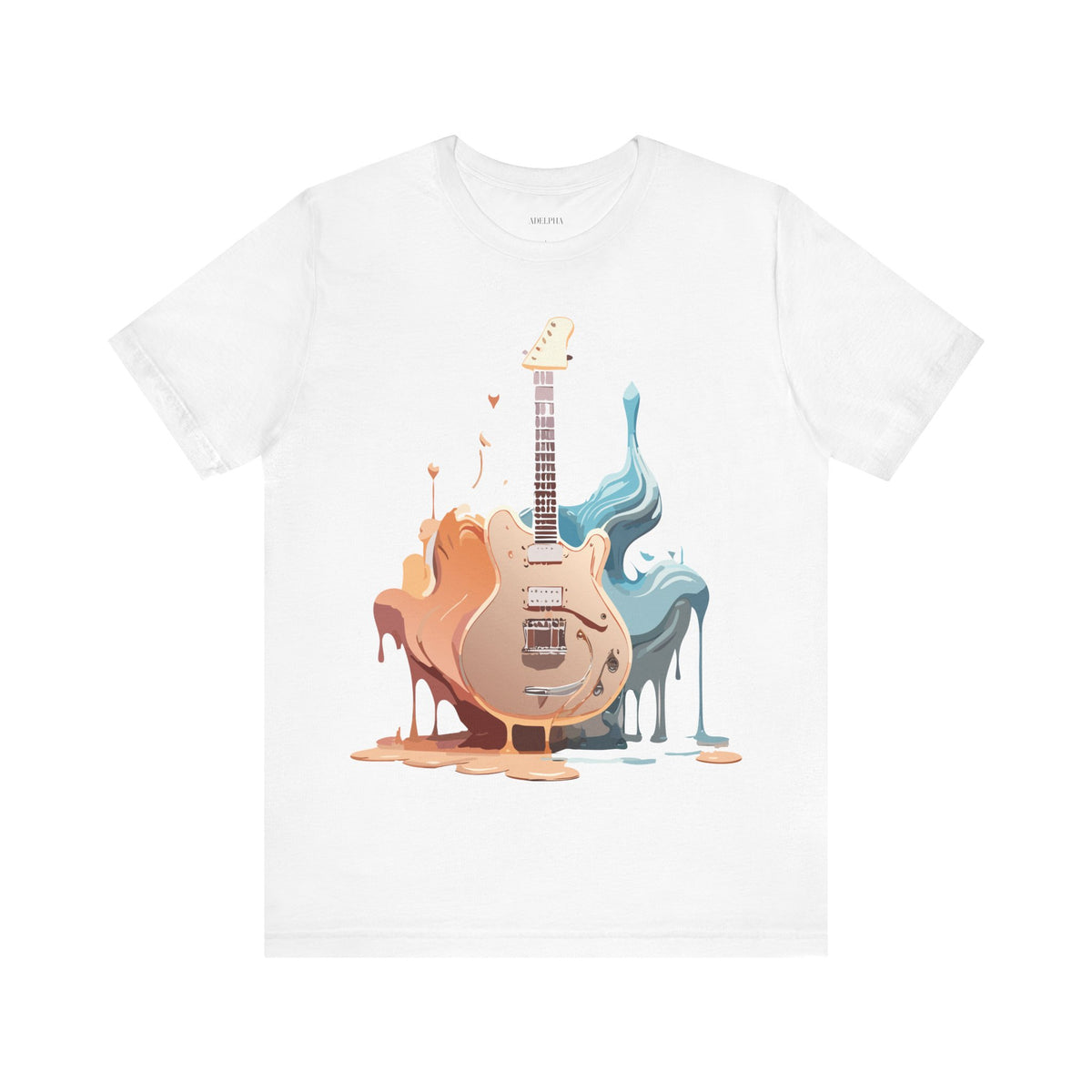 Music Graphic Unisex Cotton Bella+Canvas Tee with Art Design m157
