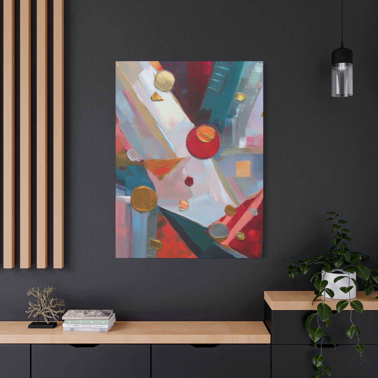 Abstract Oil Painting Print Canvas 20x24,20x30,24x30 24x32,24x36,30x40 32x48,36x48,40x60 Pine-Wood Inner Frame ABS-168