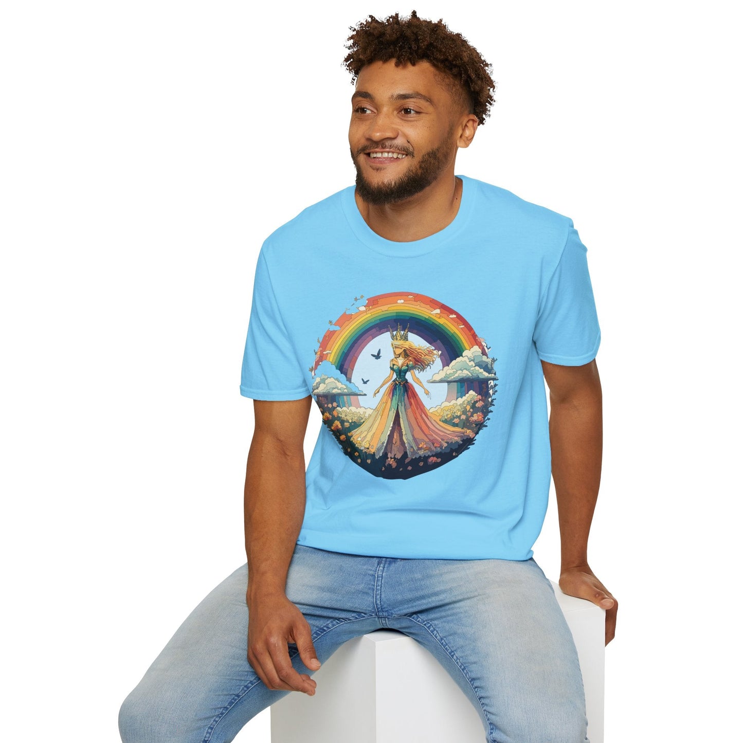 Womens Graphic T Shirt Art Design Tee Softstyle 64000 Unisex Lightweight Cotton Fabric