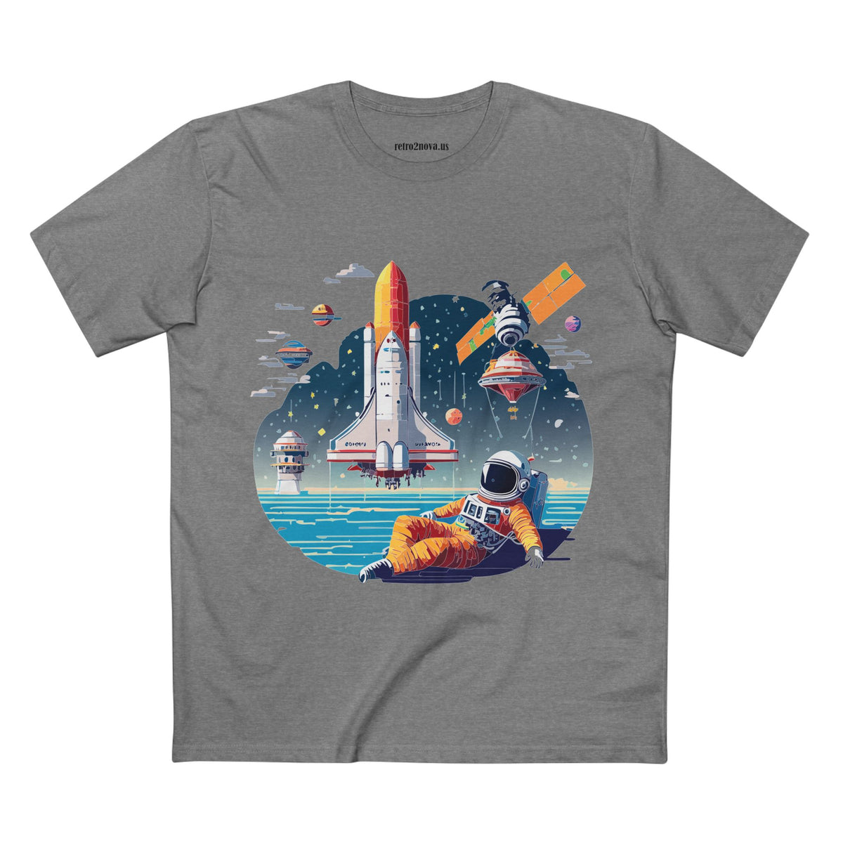Cosmos Astronaut Graphic Tee Staple Unisex 100 Cotton Tee Shirt - CS-35