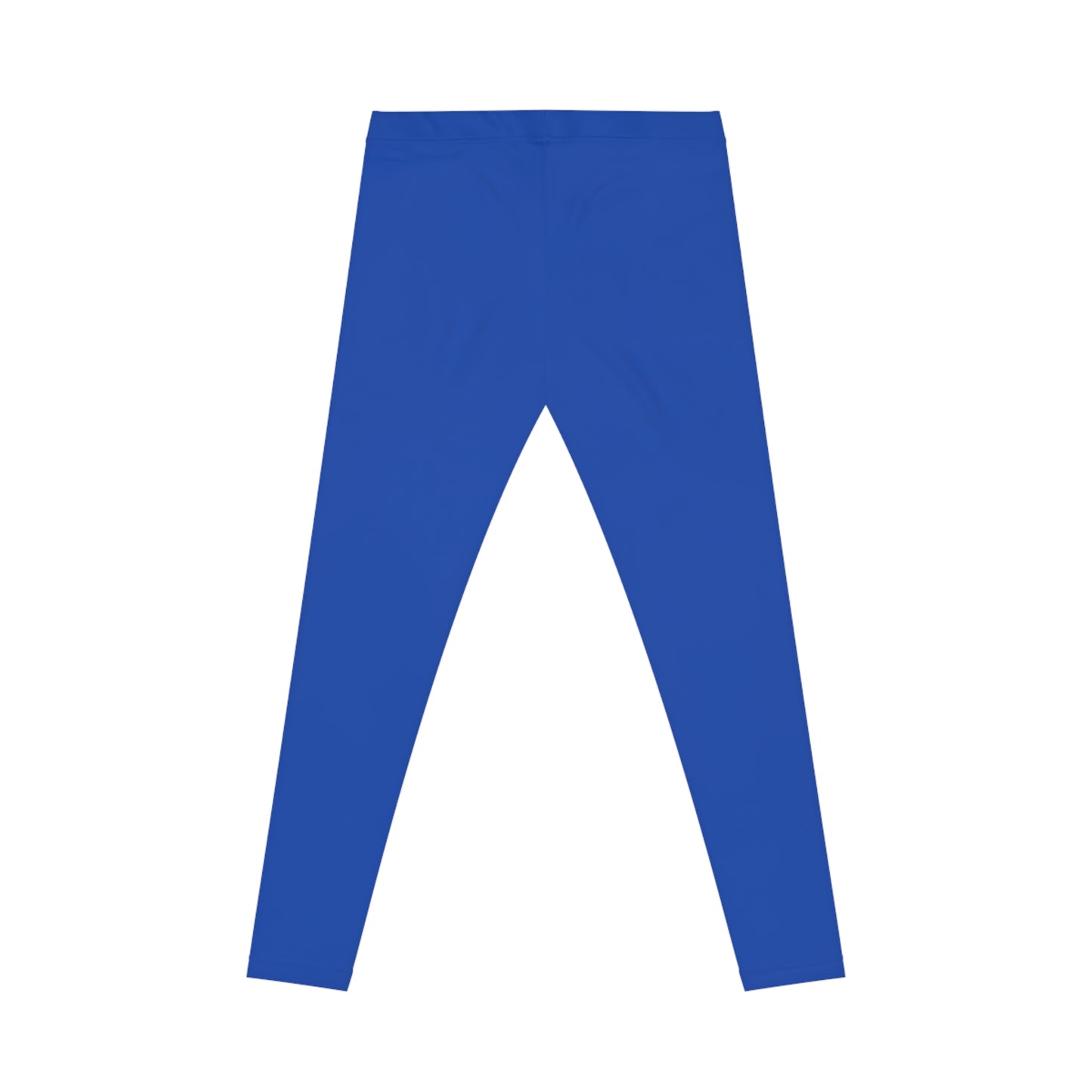 Cobalt Blue Color Women's Poly-Span Casual Leggings XS-2XL