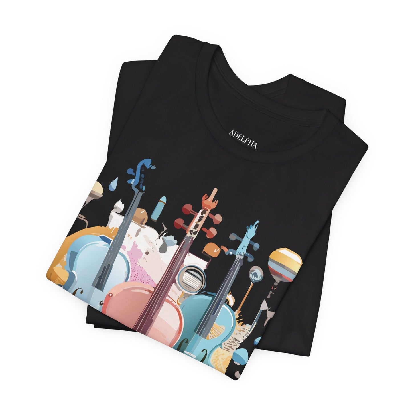 Music Graphic Tee Unisex Jersey Short Sleeve With Vintage Inspired Artwork By Adelpha