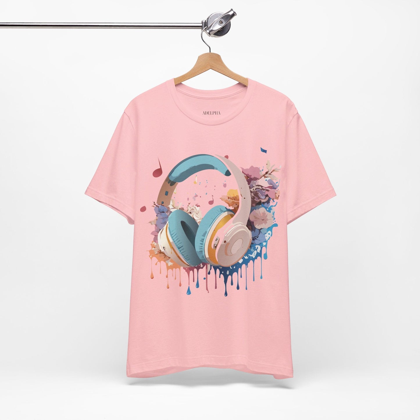 Unisex Graphic Tee Adelpha Art Design Vintage Music Inspired Short Sleeve Jersey Premium