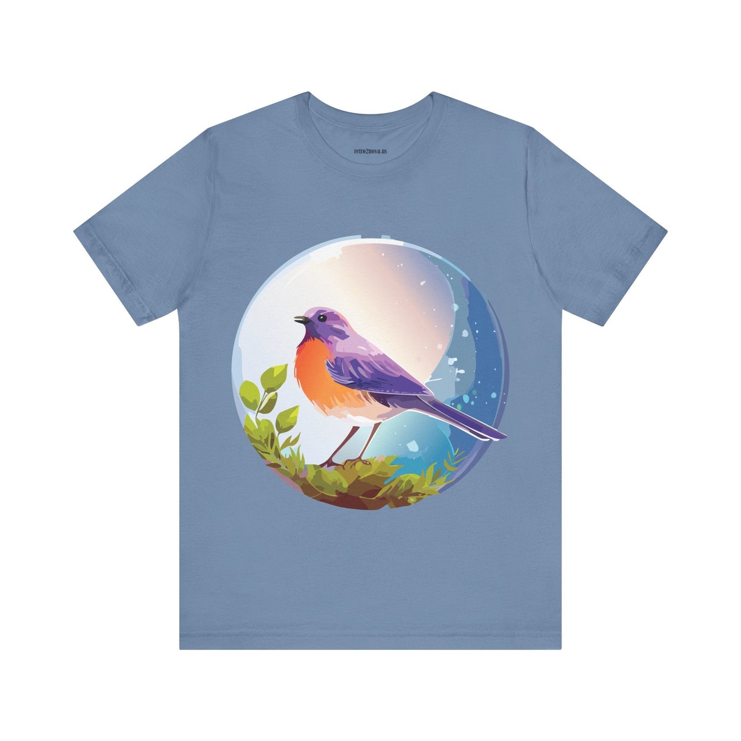 Unisex Animals And Bird Shirt Graphic Cotton T Shirt With Original Retro2Nova Art Premium Short Sleeve Tee