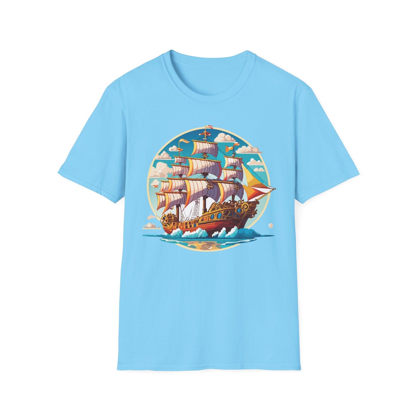 Ship T Shirts Frigate Tee Unisex Vessel Tee Shirt Gildan Softstyle 64000 Cotton Tee Classic