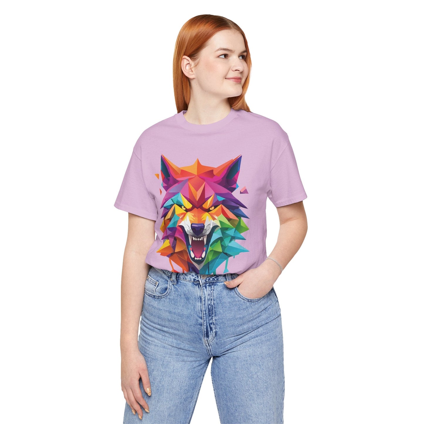 Unisex Animal Shirt With Art Design And Wild Animals Print Tee Short Sleeve Premium
