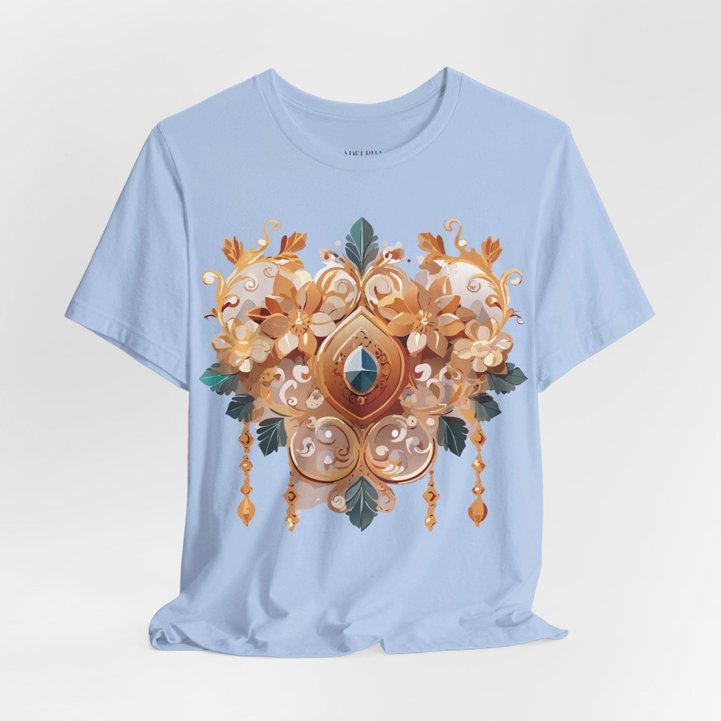 Jewelry Graphic Unisex 100 Cotton Vintage Treasure Art T-Shirt 34