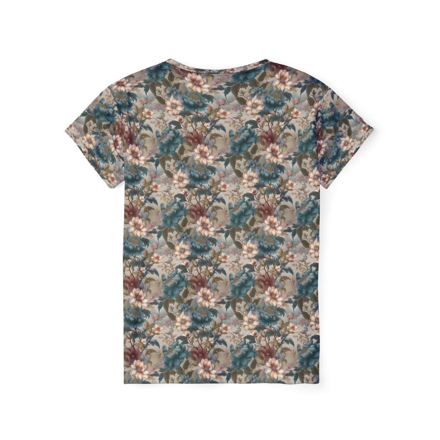 Women Poly T-Shirt with Floral Print