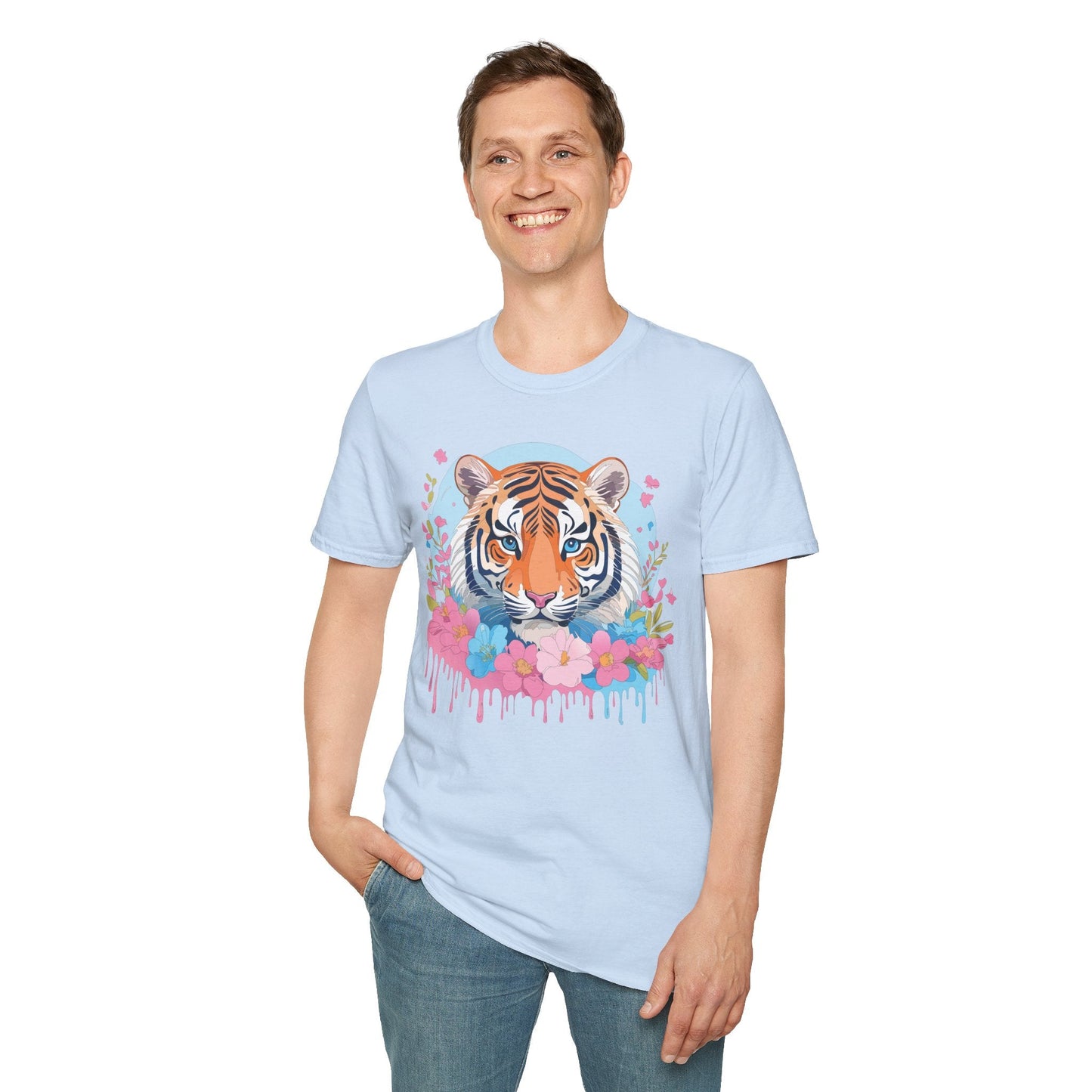 Tiger Shirt Unisex Softstyle T Shirt Gildan 64000 Animal Tee