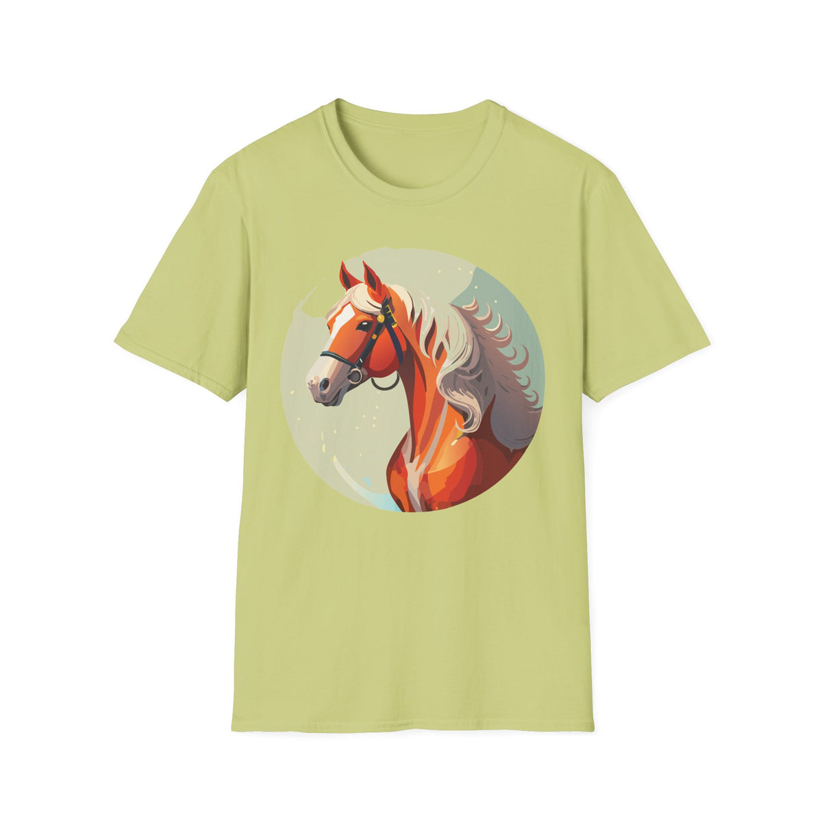 Majestic Chestnut Horse T-Shirt | Illustrated Horse Portrait