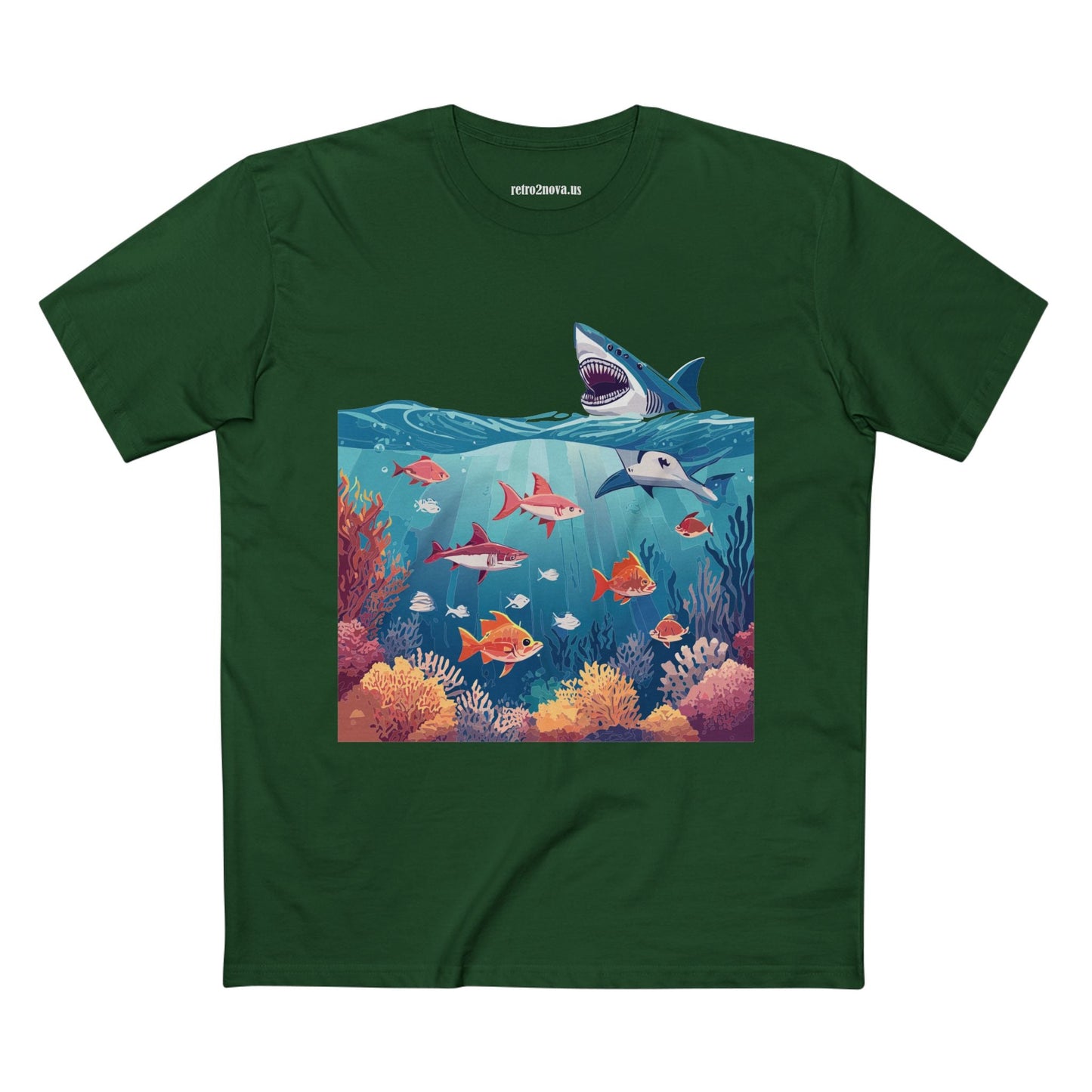 Ocean Pacific OP 8 Unisex Premium Cotton Tee With Original Art Design By Retro2Nova