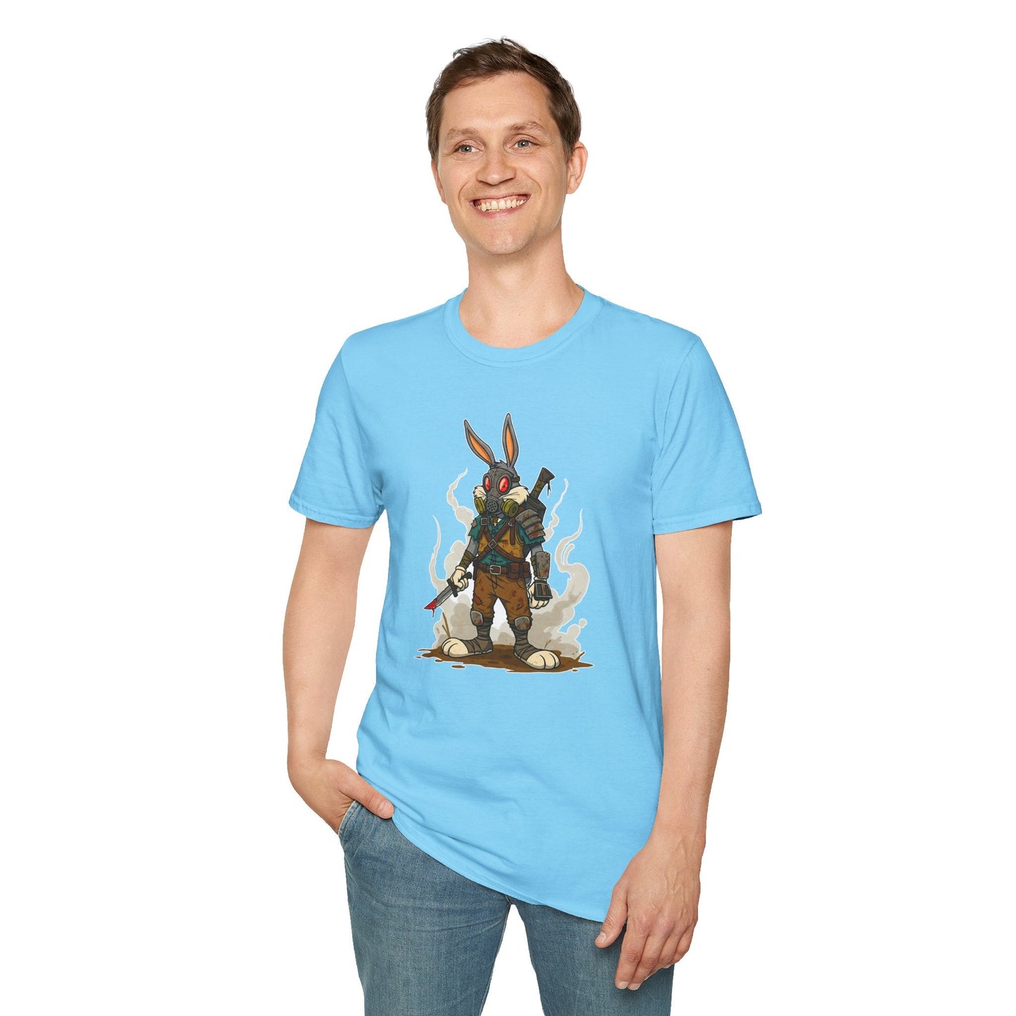Bugs Bunny T Shirt Unisex Softstyle Cotton Tee With Cartoon Animation Design Artwork