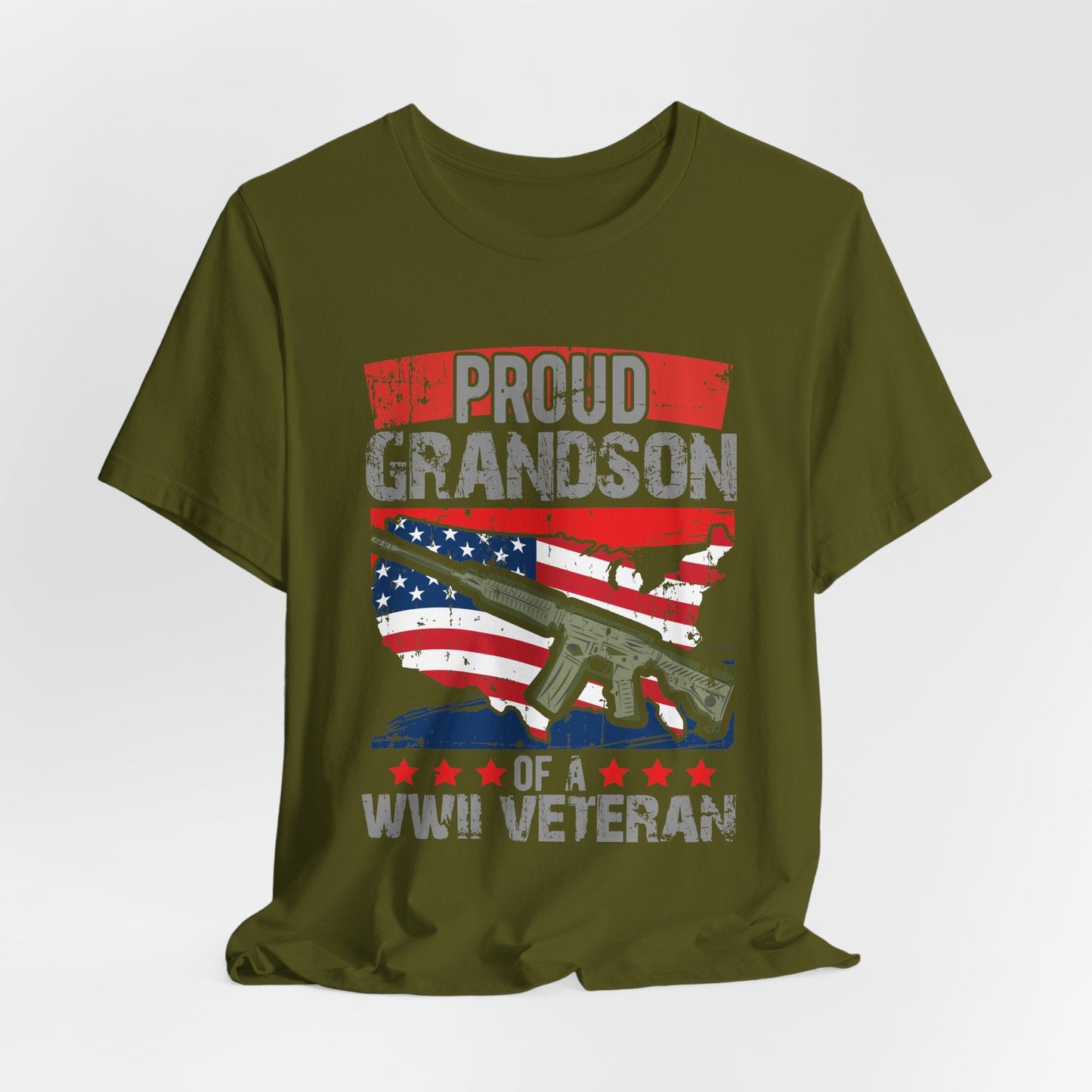 Army Veteran Patriotic Graphic Design Unisex Cotton T-Shirt v16