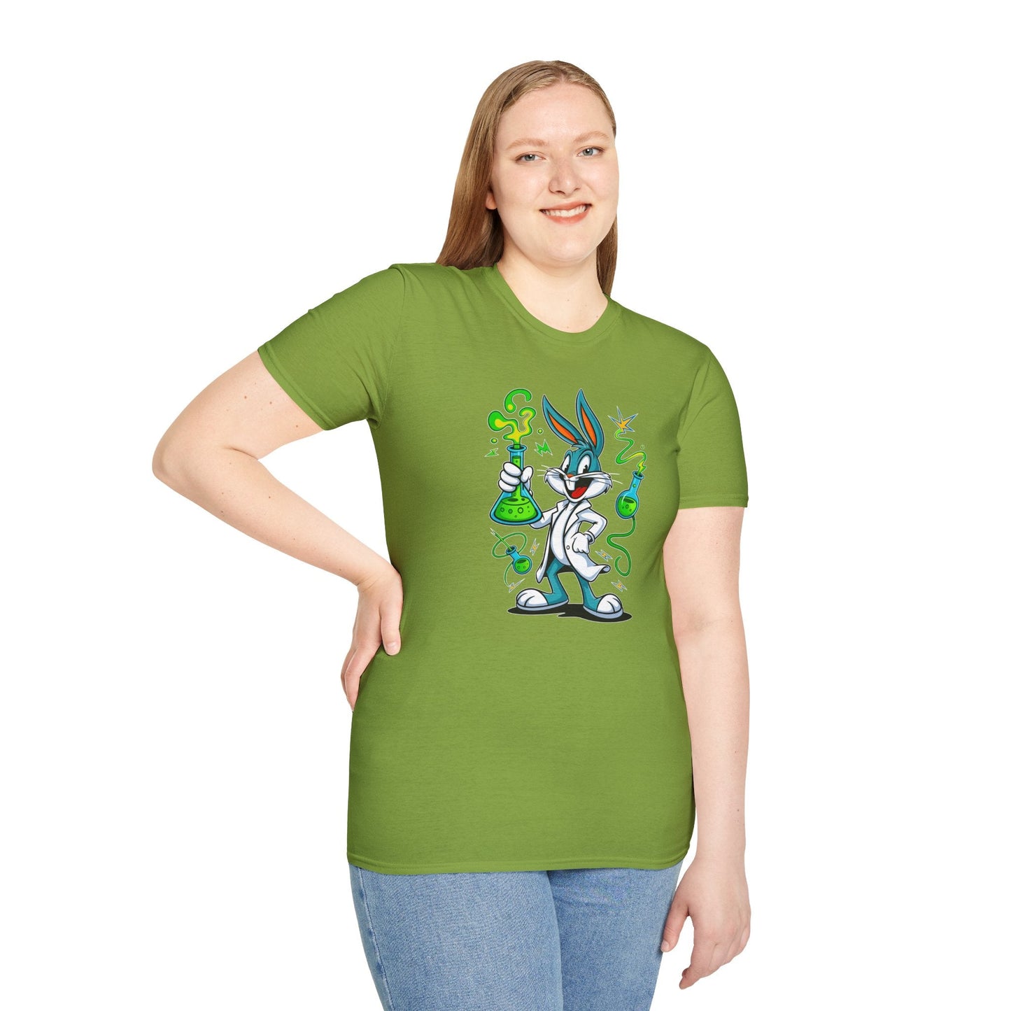 Bugs Bunny T Shirt Cartoon Design Unisex Softstyle 64000 Tee Graphic Shirt Art Design