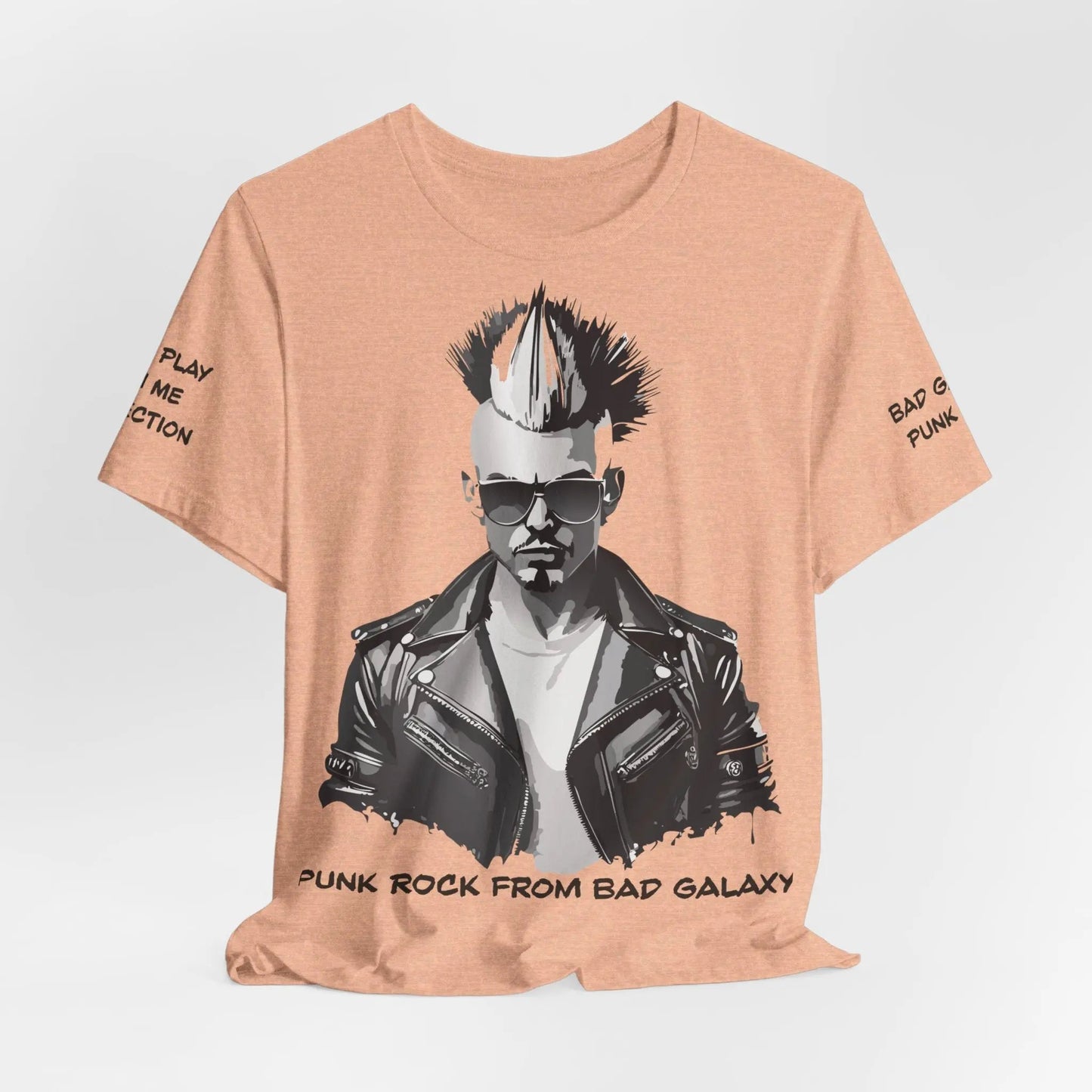 Bad Galaxy Punk Rock Tee Shirt Made In USA With Eco Friendly Ink 100 Percent Cotton